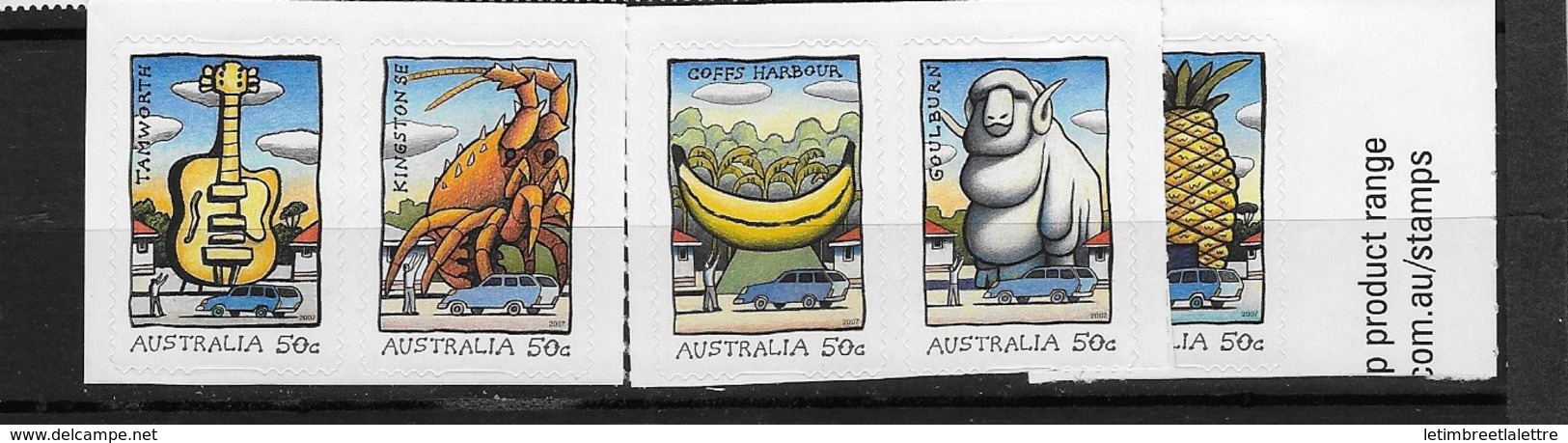 Australie N°2728 à 2732** Autoadhésifs - Mint Stamps