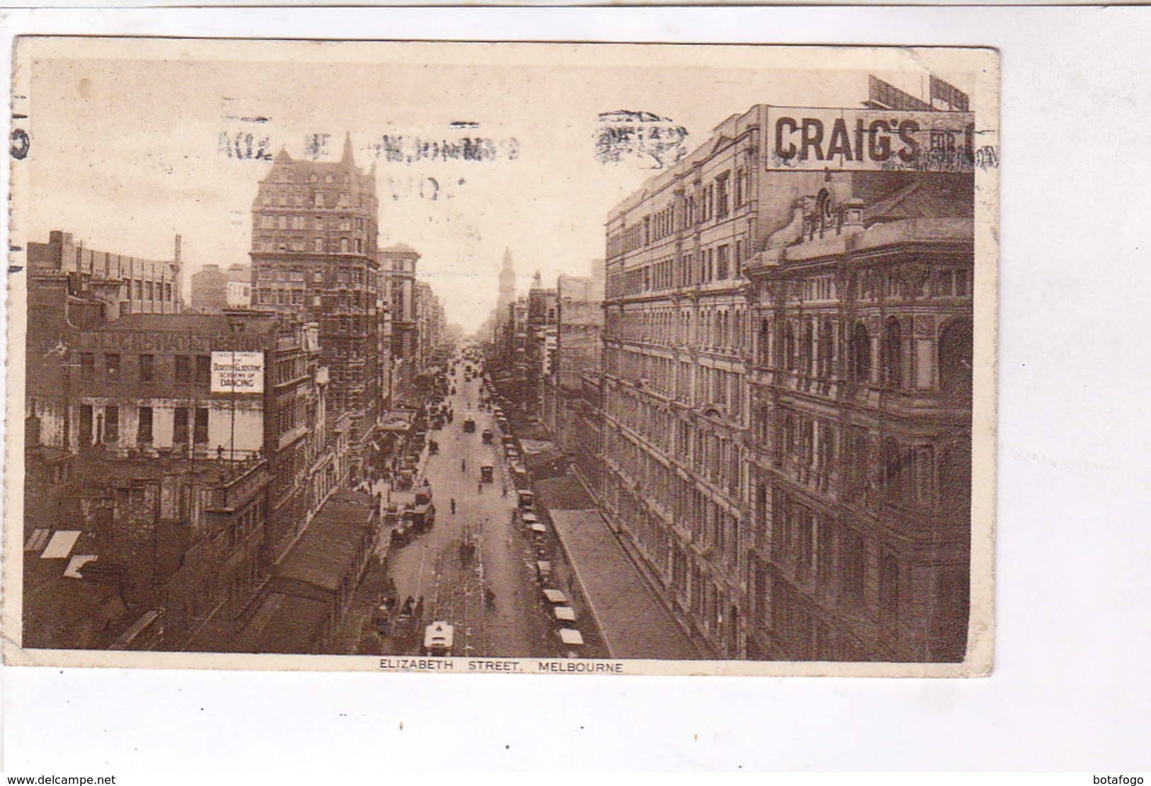 CPA ELIZABETH STREET, MELBOURNE En 1934! - Melbourne