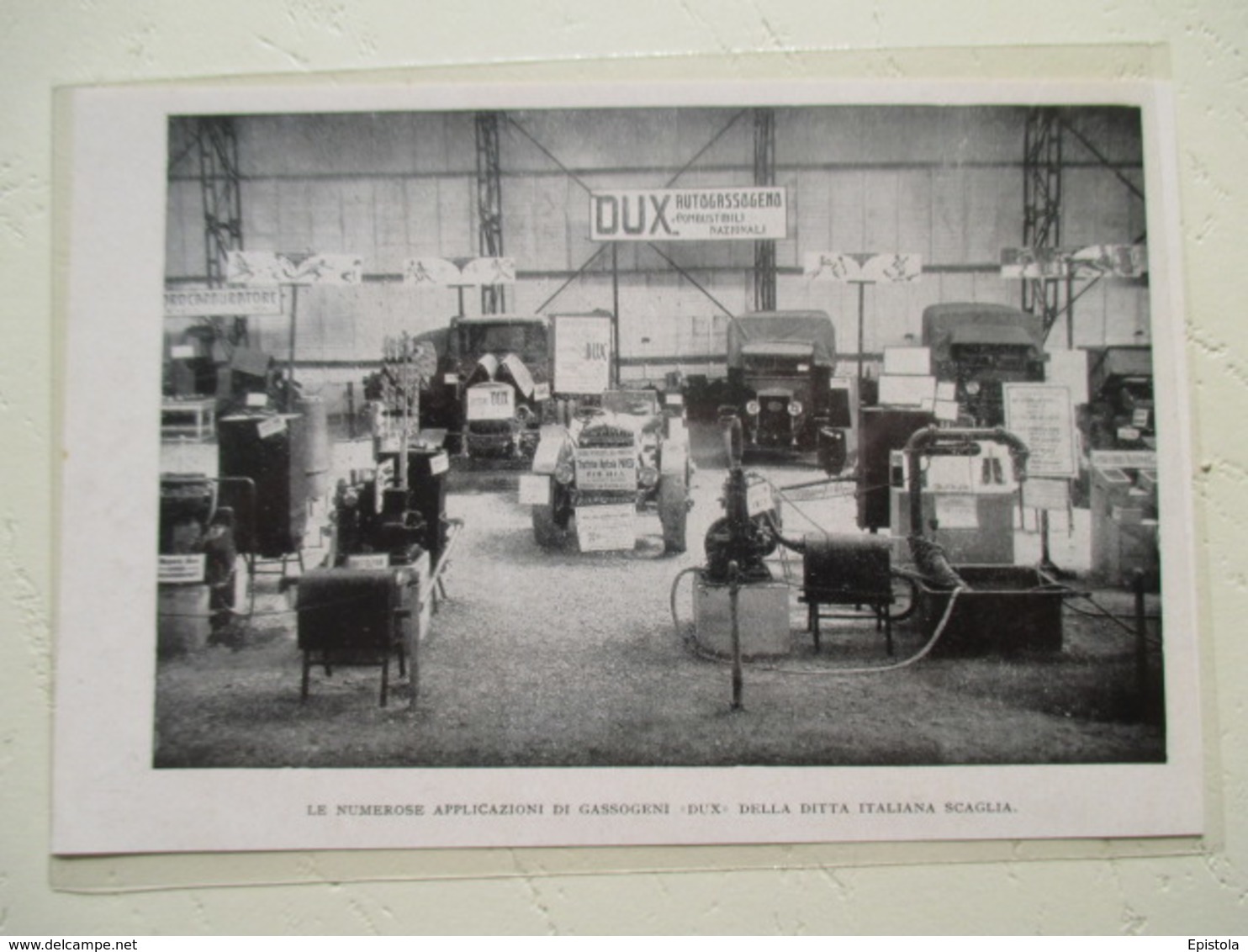 Tracteur PAVESI à Gazogène  - Exposition Italienne DUX Milano  - Coupure De Presse De 1933 - Tracteurs