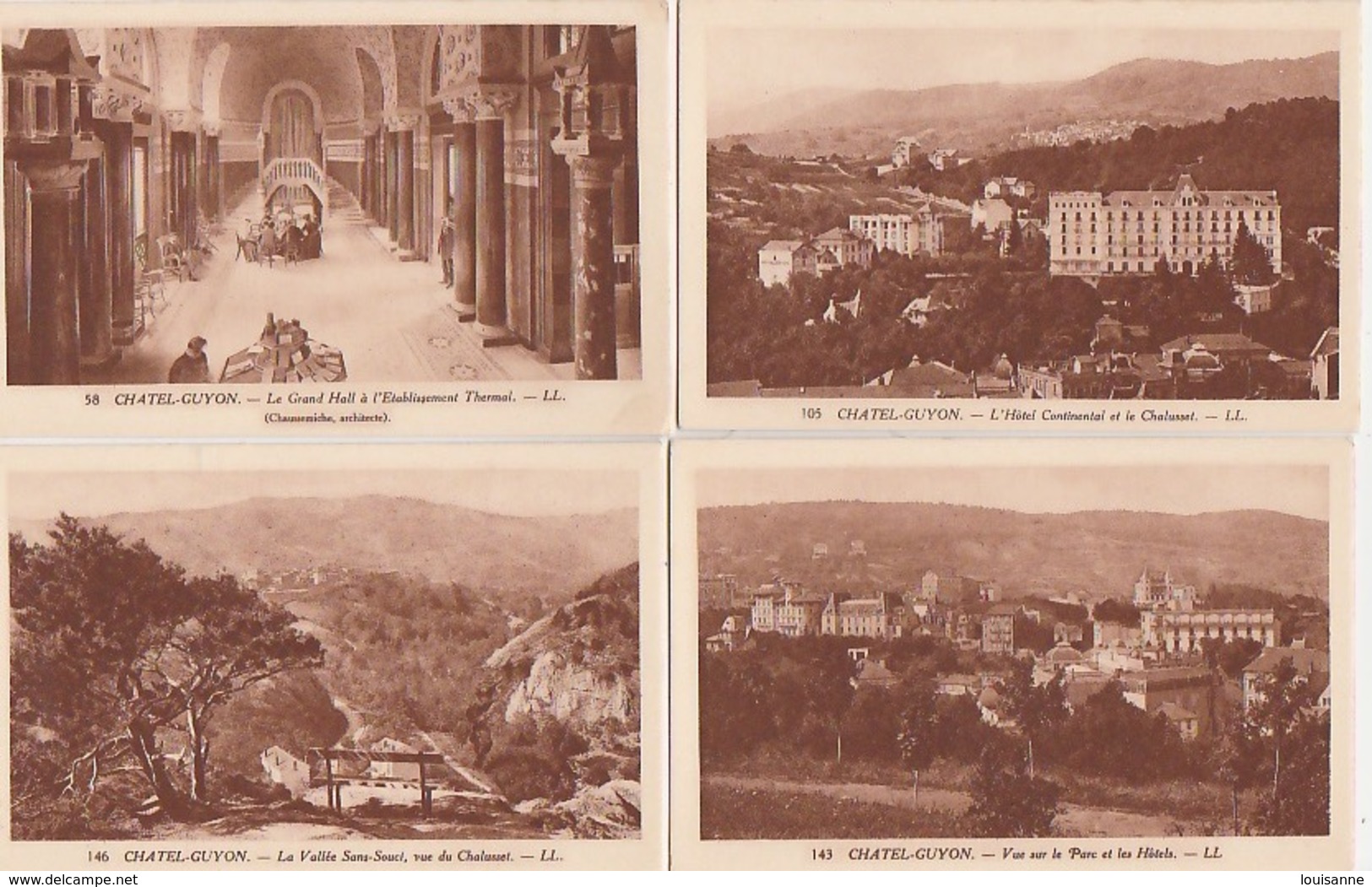 20 / 3 / 398. -  CHATEL - GUYON  ( 63 ). LOT. DE. 9. CPA - Toutes Scanées - 5 - 99 Postcards