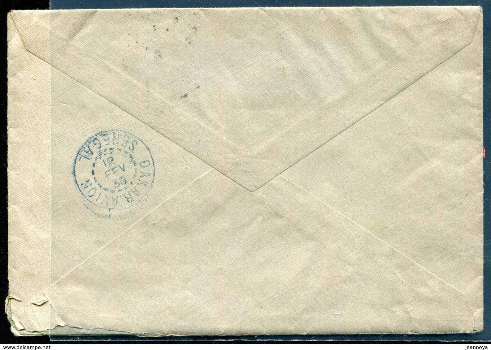 FRANCE - N° 235 (2) + 240 / LETTRE AVION DE DIJON LE 4/2/1930 POUR DAKAR LE 12/2/1930 - TB - 1960-.... Lettres & Documents