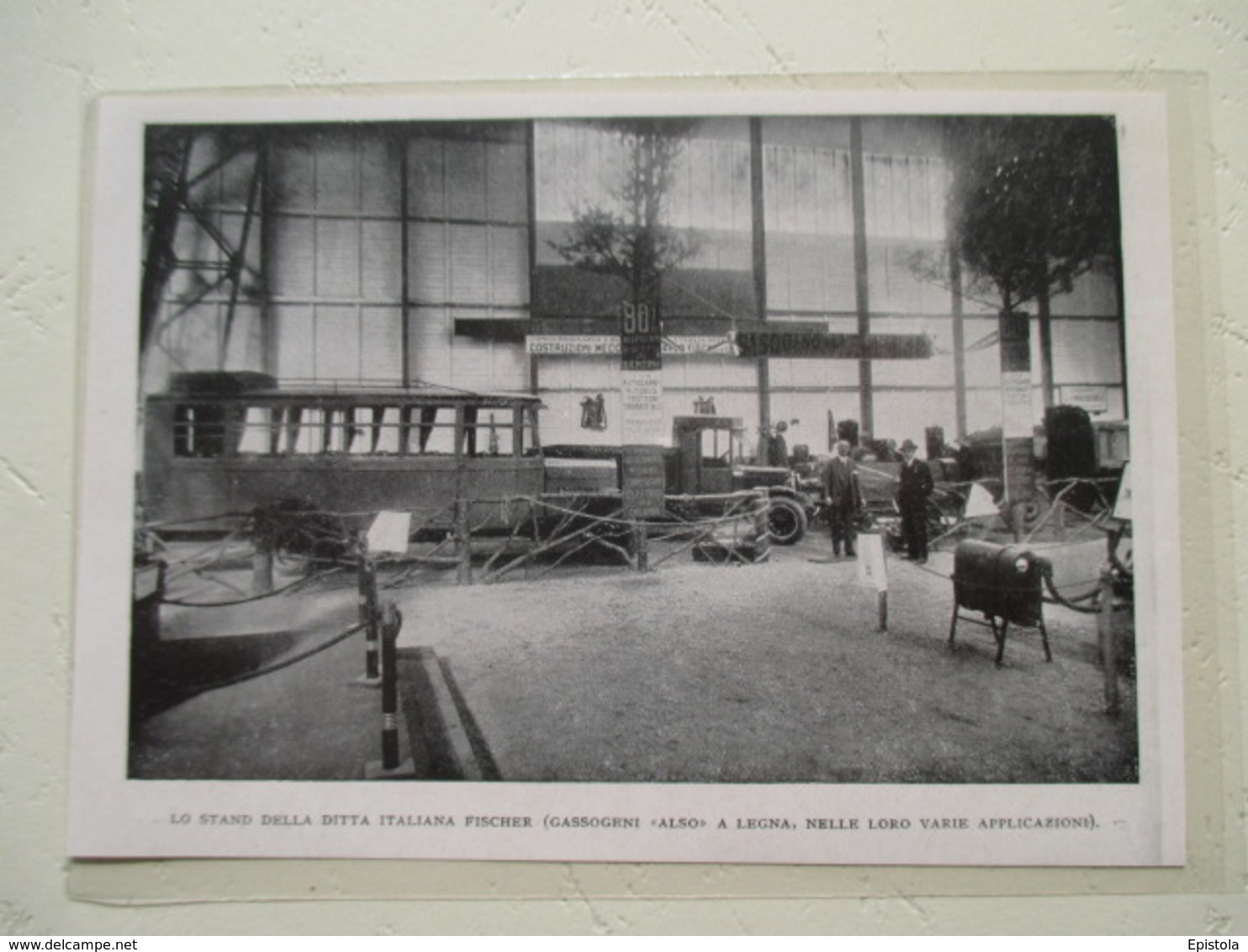 Autobus & Camion à Gazogène  - Exposition Italienne DUX Milano  - Coupure De Presse De 1929 - Camions