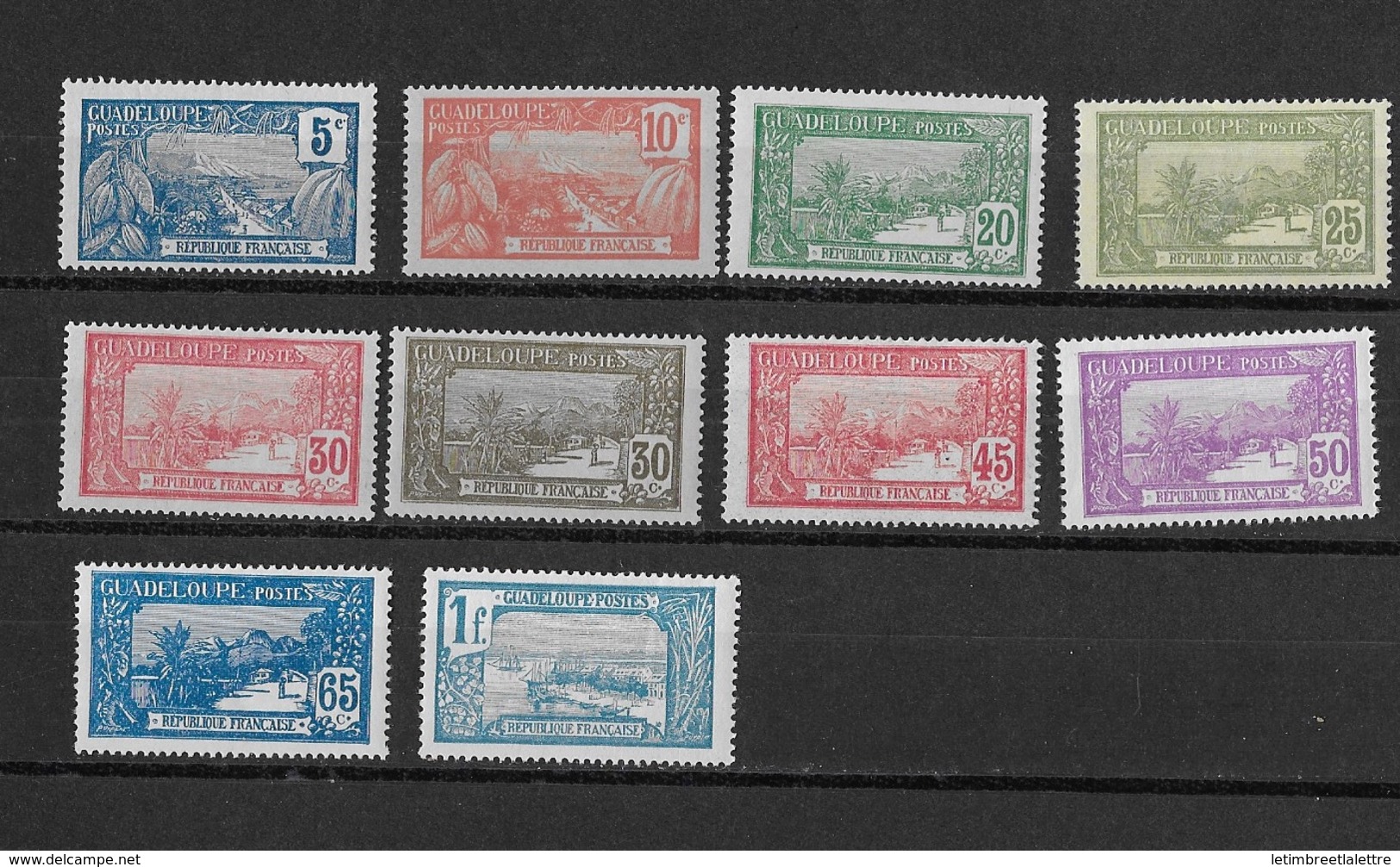 Guadeloupe N° 77 à 88** - Unused Stamps