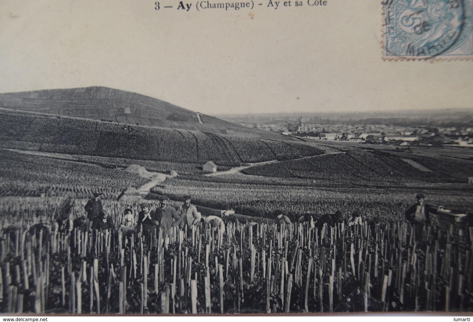 CPA Dpt 51 - N°3 - Ay ( Champagne ) - Ay et sa Cote - 1906  (livraison Gratuit France)