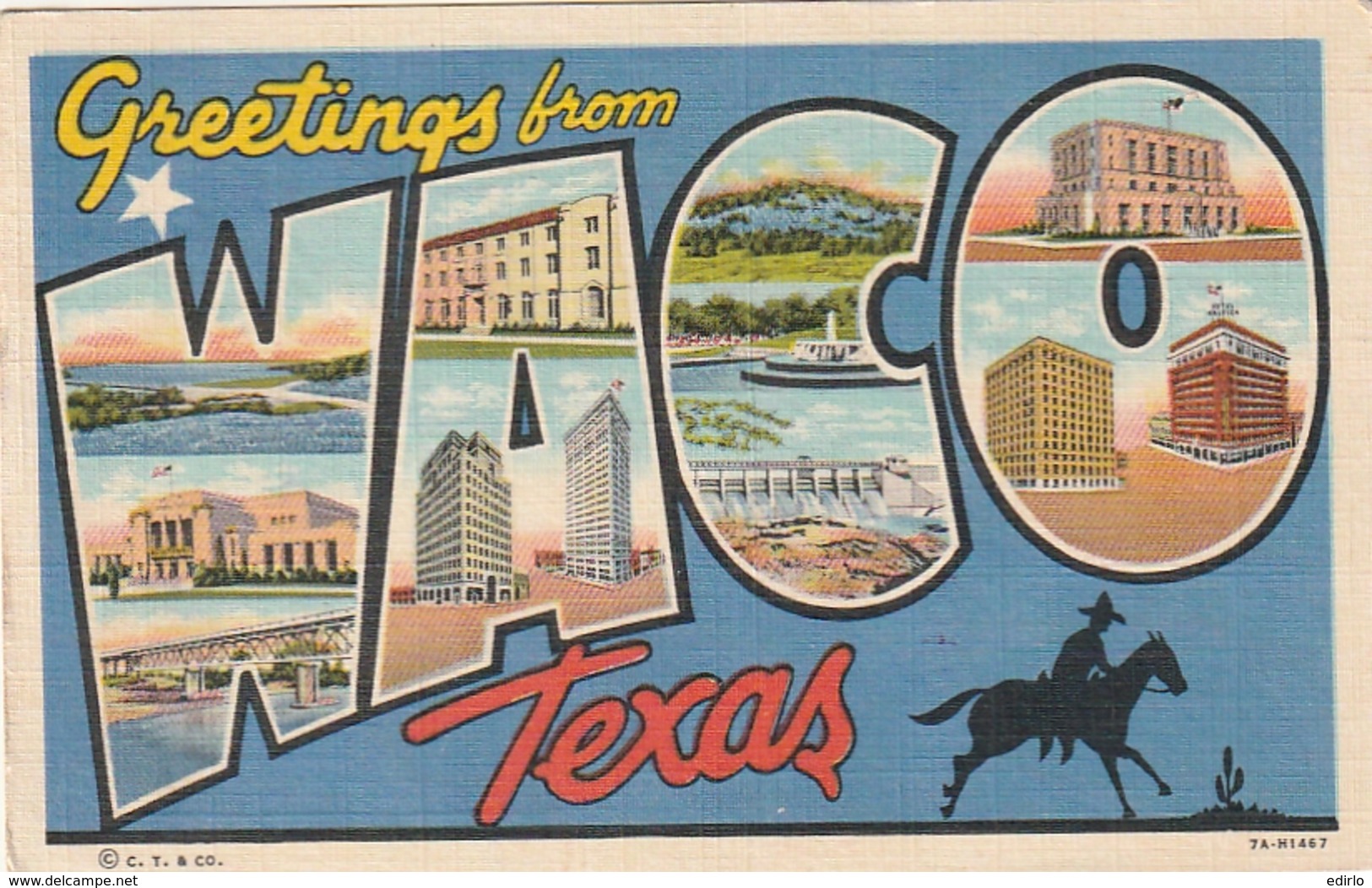 *** TEXAS  Dallas Greetings From - T 54 Cts - Waco
