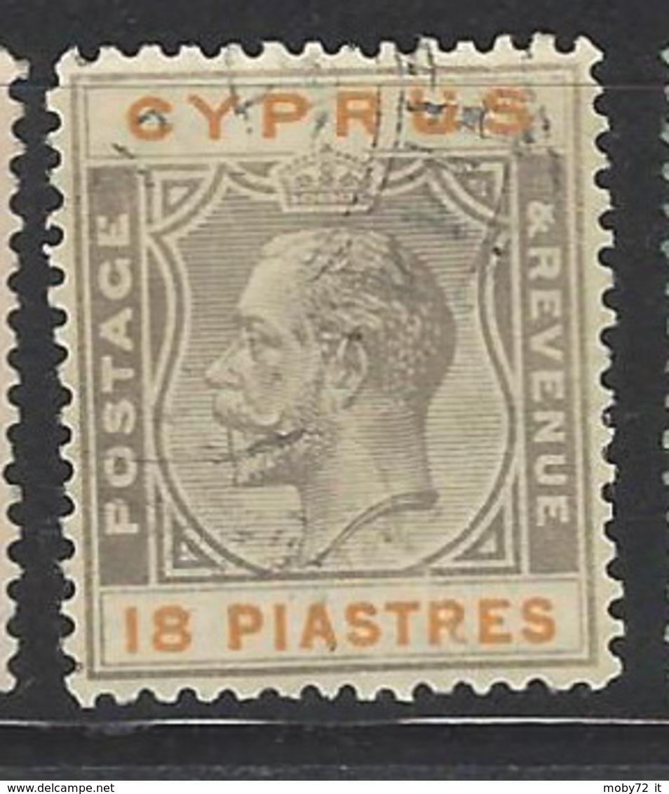 Cipro - 1924 - Usato/used - King Georg V - Mi N. 98 - Chypre (...-1960)