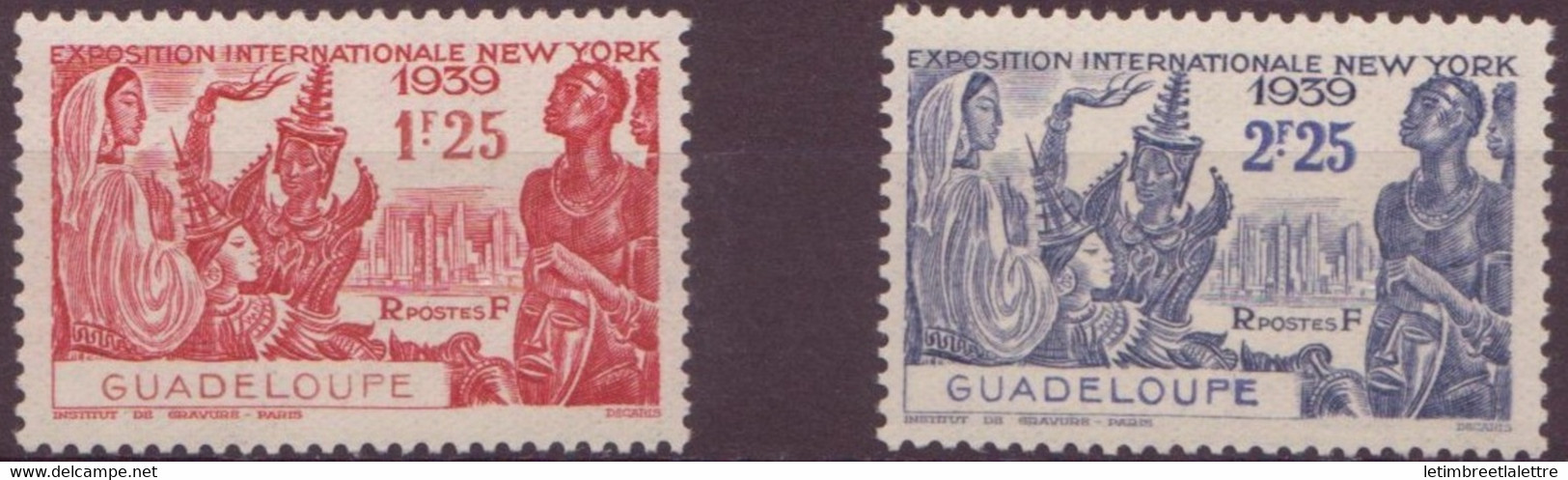 ⭐ Guadeloupe - YT N° 140 Et 141 ** - Neuf Sans Charnière - 1939 ⭐ - Unused Stamps