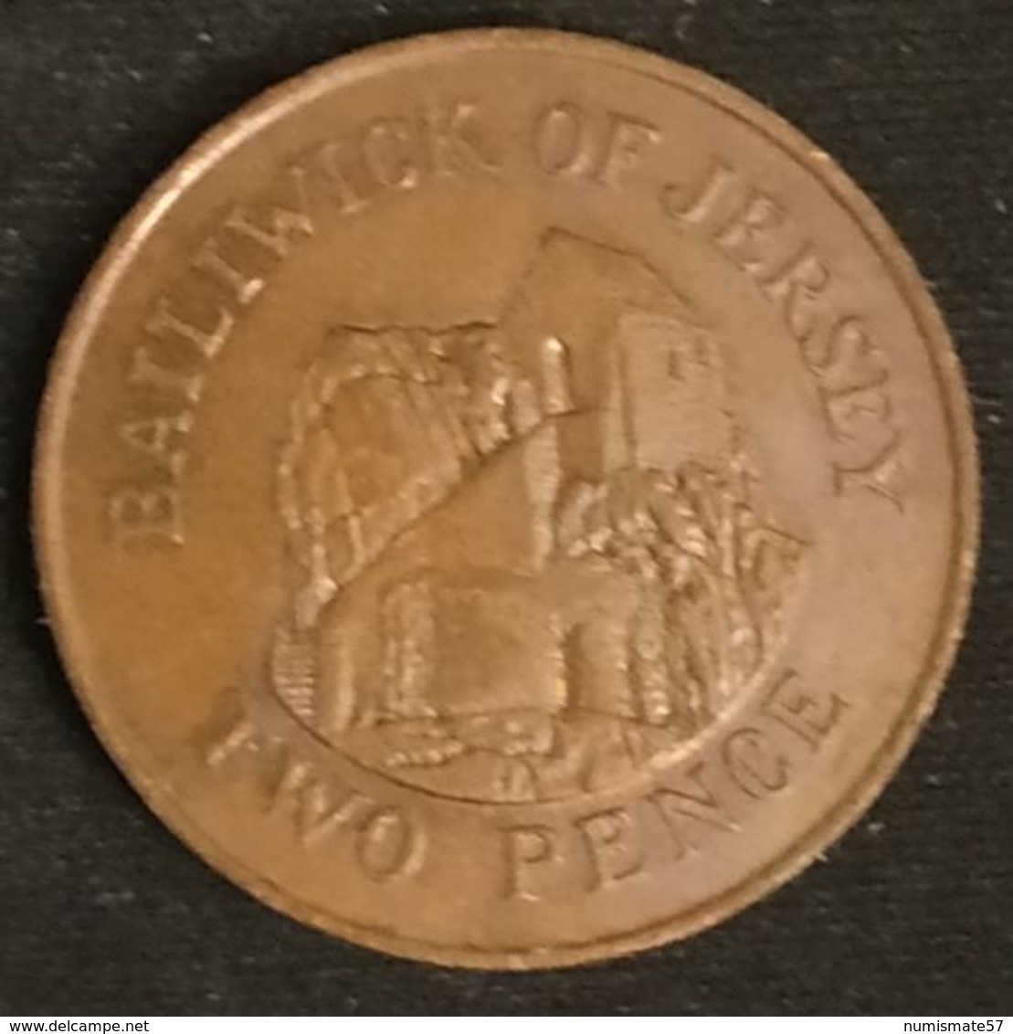 JERSEY - 2 PENCE 1989 - Elizabeth II - 2eme Effigie, 2eme Type - KM 55 - TWO PENCE - Jersey