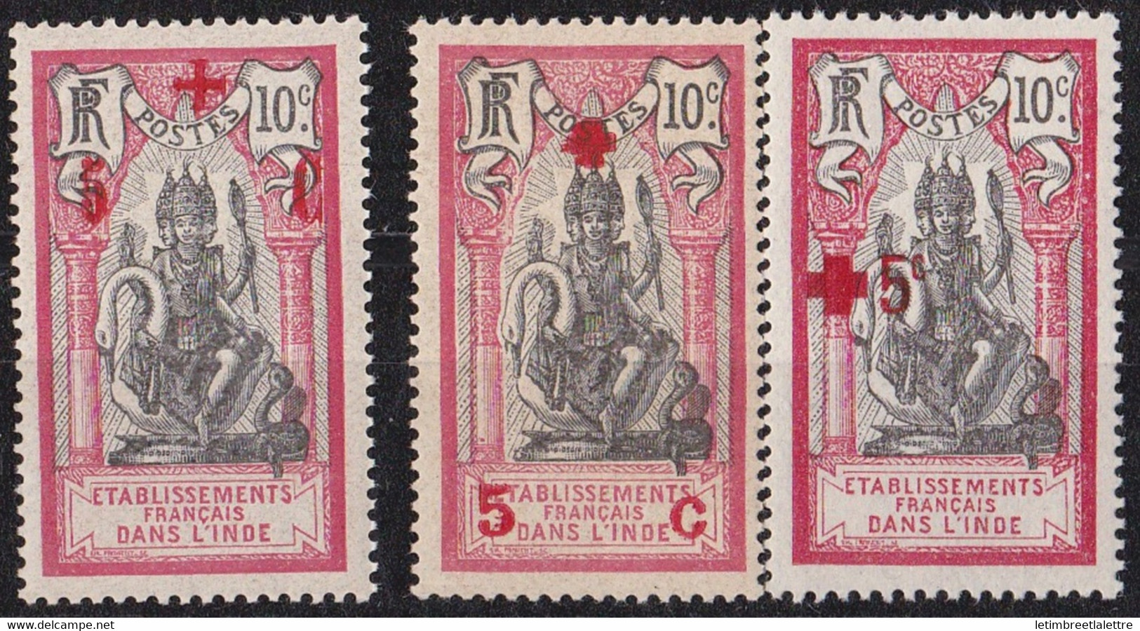 ⭐ Inde - YT N° 46 à 48 ** - Neuf Sans Charnière - 1915 / 1916 ⭐ - Unused Stamps