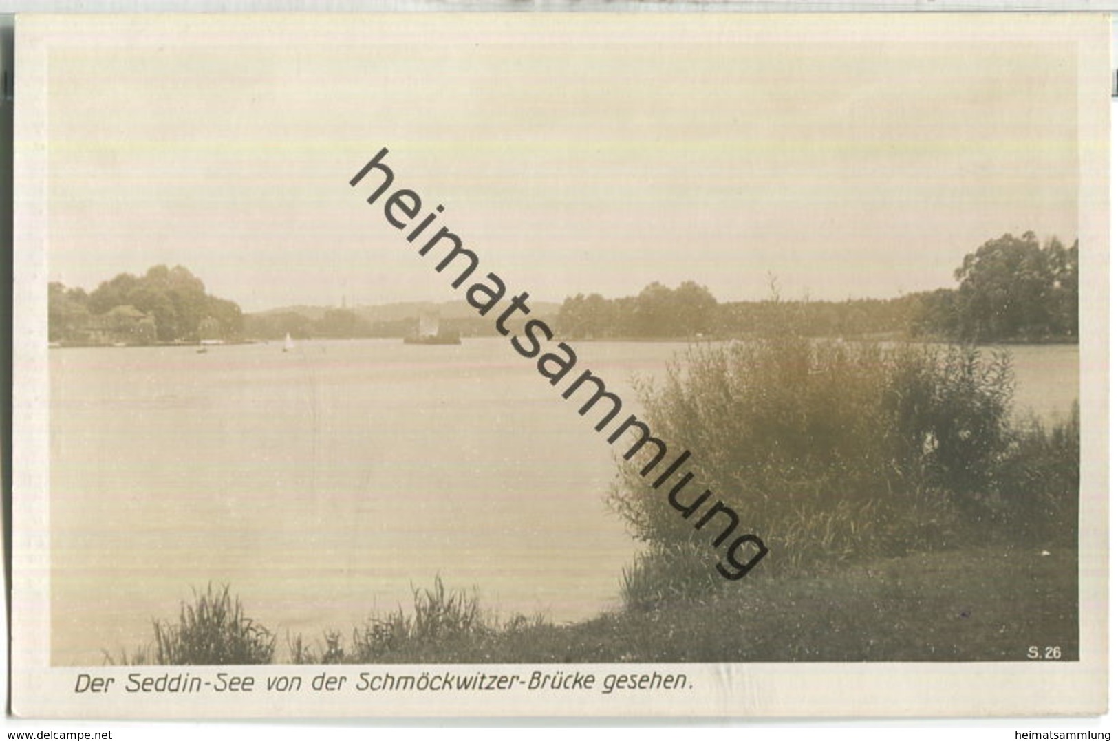 Berlin-Schmöckwitz - Seddinsee Von Der Schmöckwitzer-Brücke Gesehen - Verlag Ludwig Walter Berlin Ca. 1940 - Schmoeckwitz