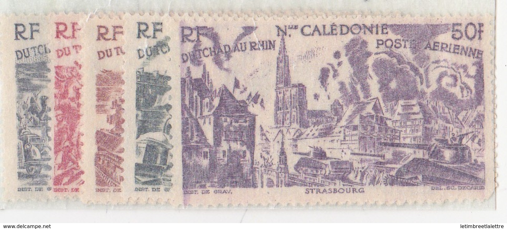 Nouvelle-Calédonie N° 55 à 60** P.A - Unused Stamps