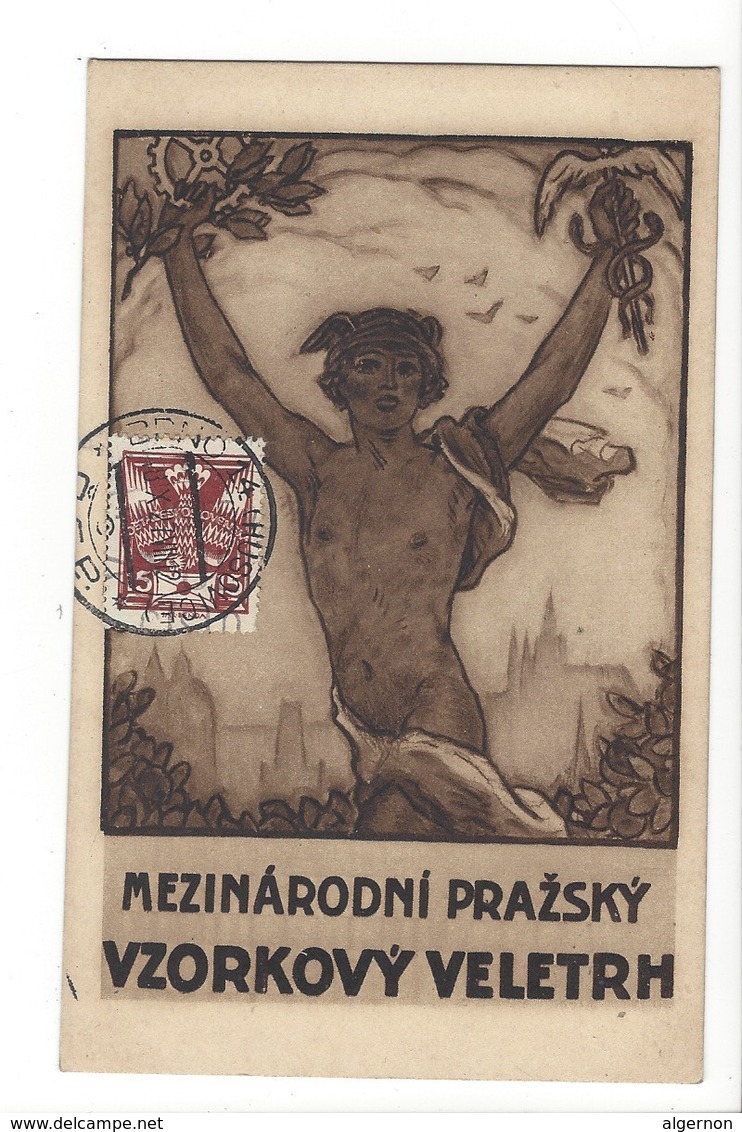24403 - Visitez La Foire D'Echantillons De Prague 1927 Pour Bombay Illustration Art Nouveau - Expositions