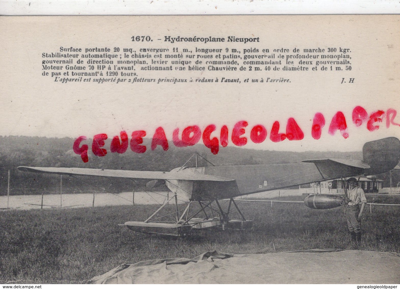 AVIATION -  HYDROAEROPLANE NIEUPORT - AVION - 1914-1918: 1ste Wereldoorlog