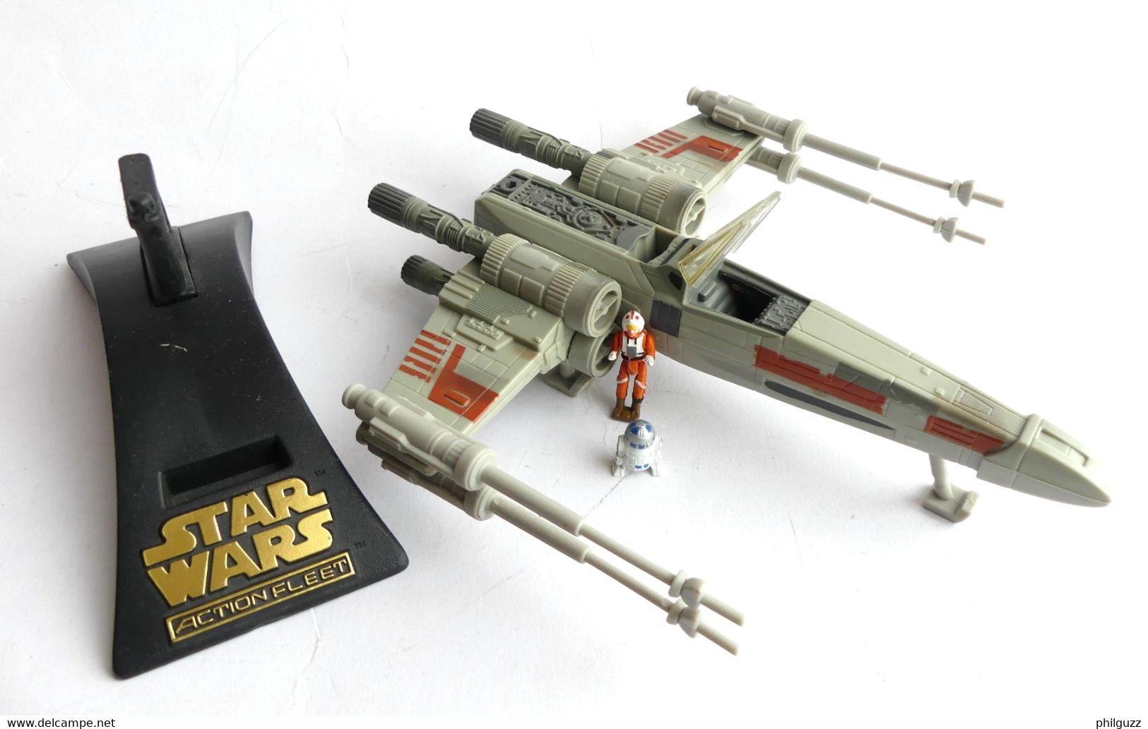 FIGURINE VAISSEAU MICRO MACHINE MICROMACHINES STAR WARS ACTION FLEET Vaisseau X-WING FIGHTER RED 5 1-75è 1995 - Andere & Zonder Classificatie