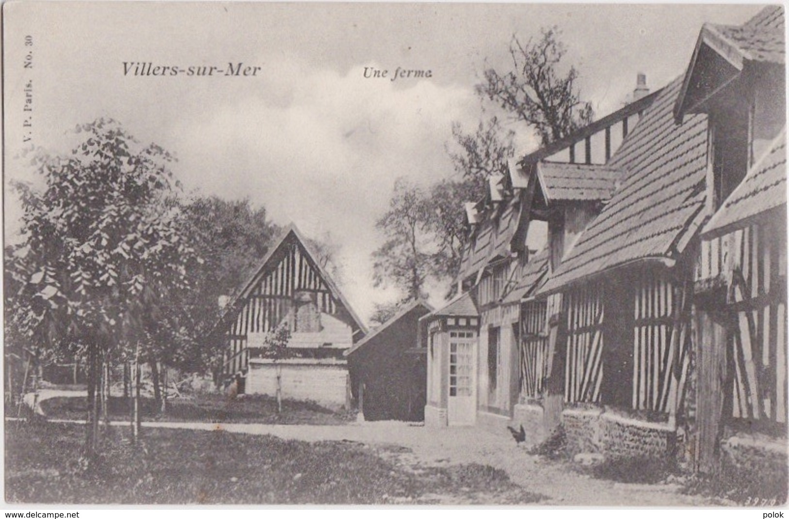 Cpa VILLERS Sur MER (Calvados) - Une Ferme - Villers Sur Mer