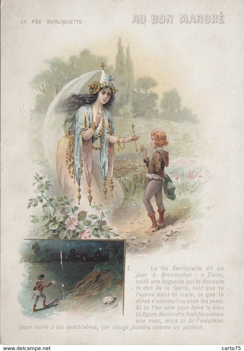 Contes Fables - La Fée Berliquette - Baguette - Chromo Au Bon Marché - Fairy Tales, Popular Stories & Legends