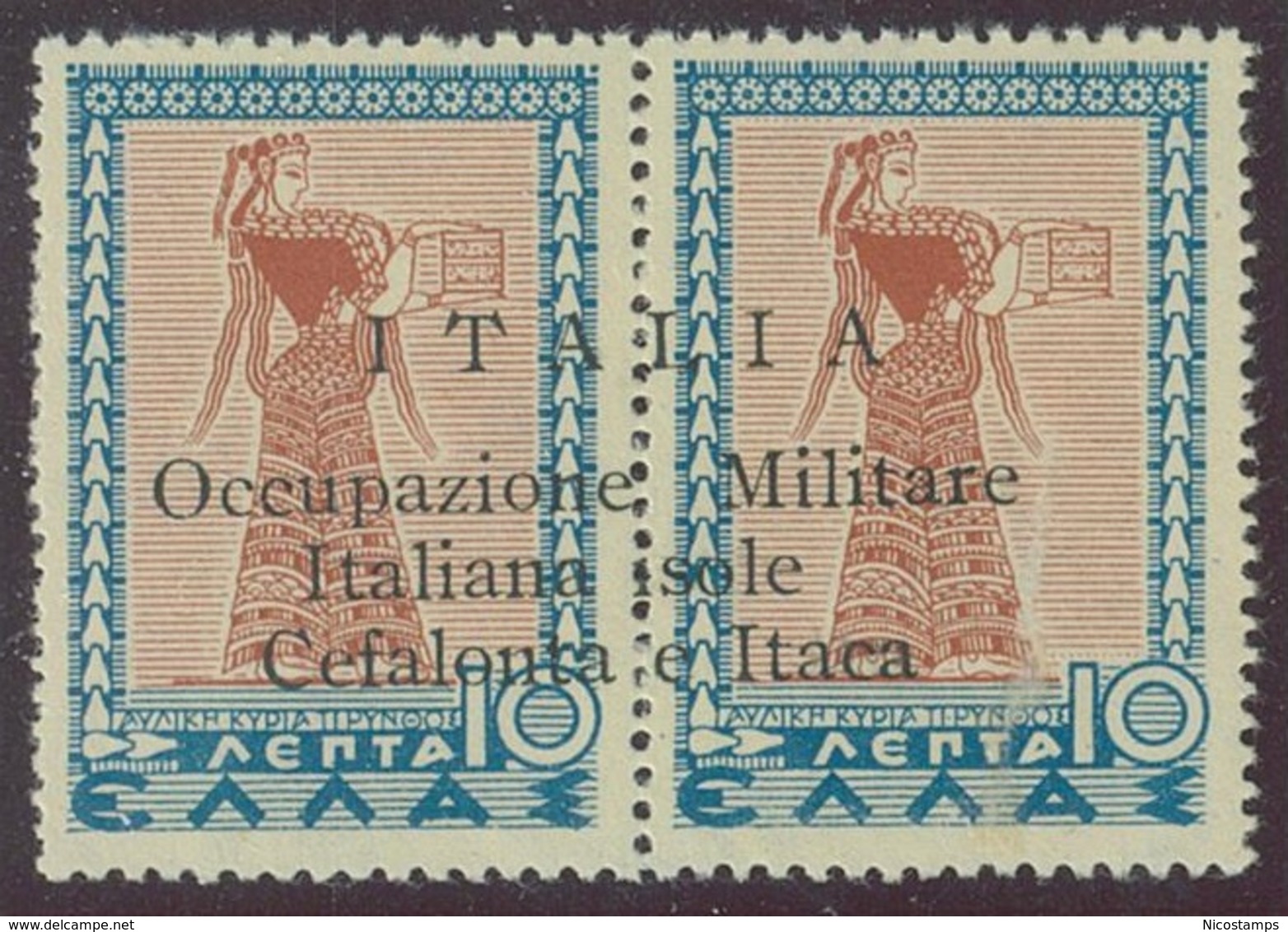 ITALIA - CEFALONIA E ITACA SASS. 12s NUOVO - Cefalonia & Itaca