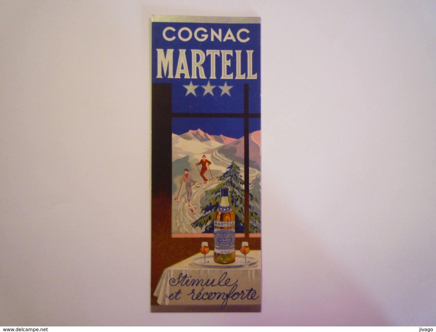 2020 - 4721  JOLI MARQUE-PAGE  "COGNAC MARTELL"   XXX - Marque-Pages