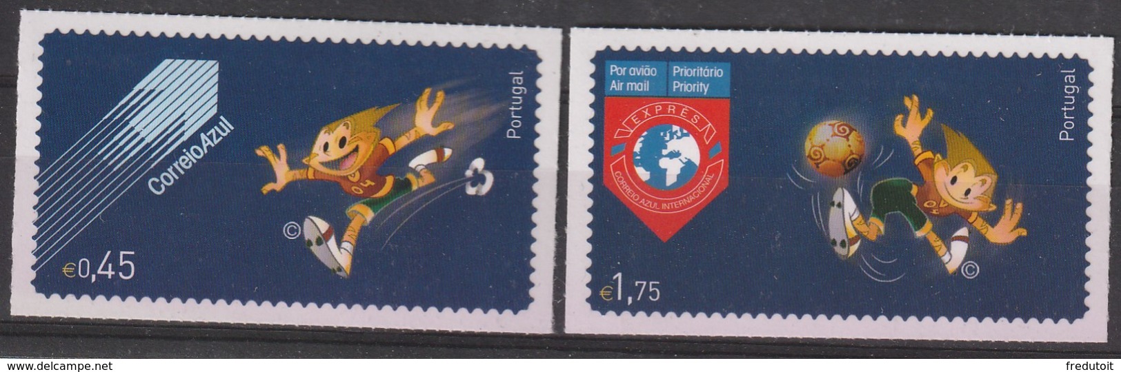 PORTUGAL - N°2742/3 ** (2004) Football - UEFA - - Nuevos