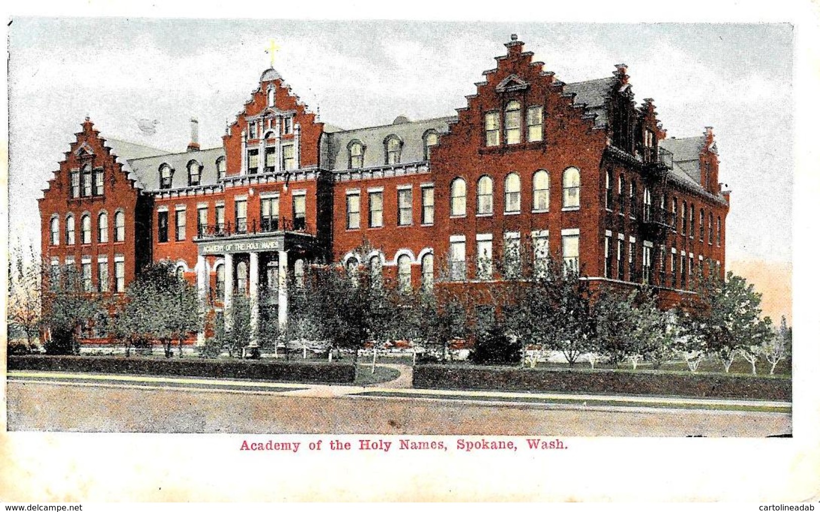 [DC12045] CPA - UNITED STATES - SPOKANE WASH - ACADEMY OF THE HOLY NAMES - Non Viaggiata - Spokane