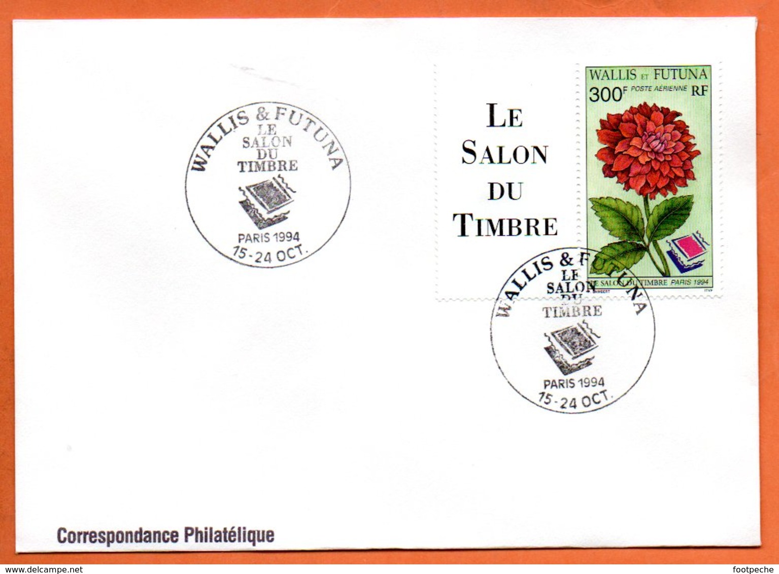 WALLIS ET FUTUNA   LE SALON DU TIMBRE   1994 Lettre Entière N° RS 10 - Covers & Documents