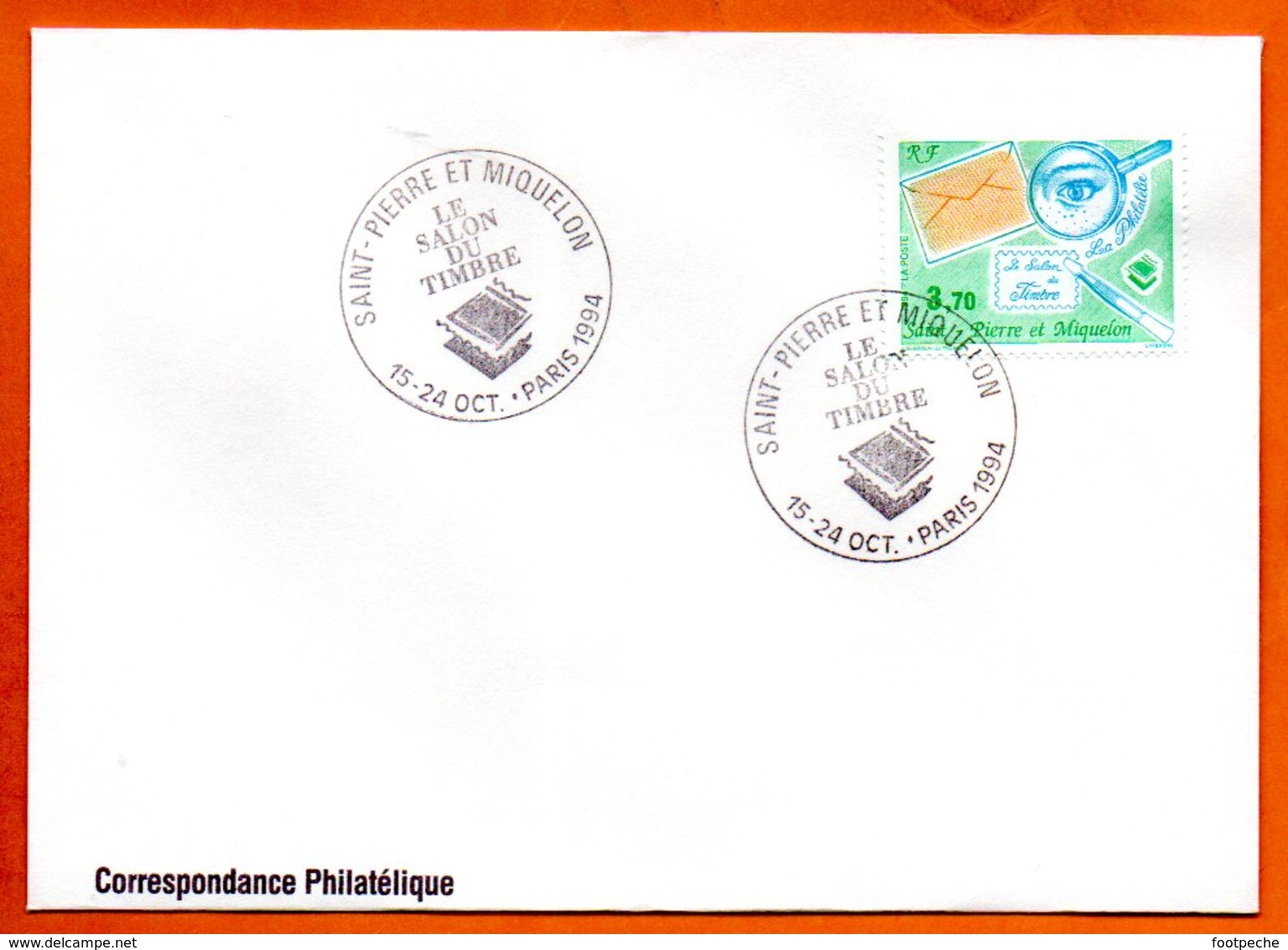 SAINT PIERRE ET MIQUELON   LE SALON DU TIMBRE 1994 Lettre Entière N° RS 8 - Lettres & Documents