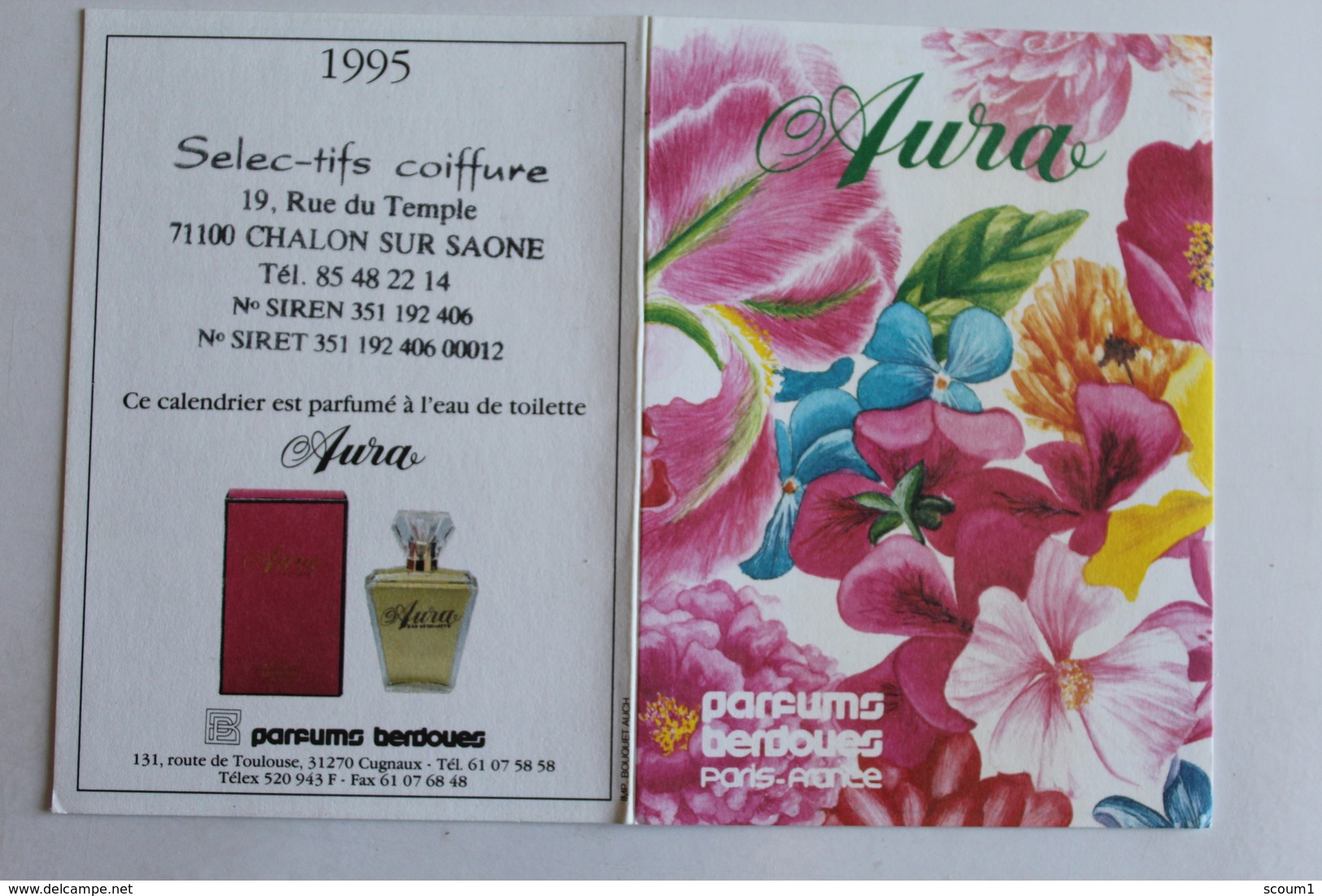 Petit Calendrier 1995  Parfum AURA - Small : 1991-00