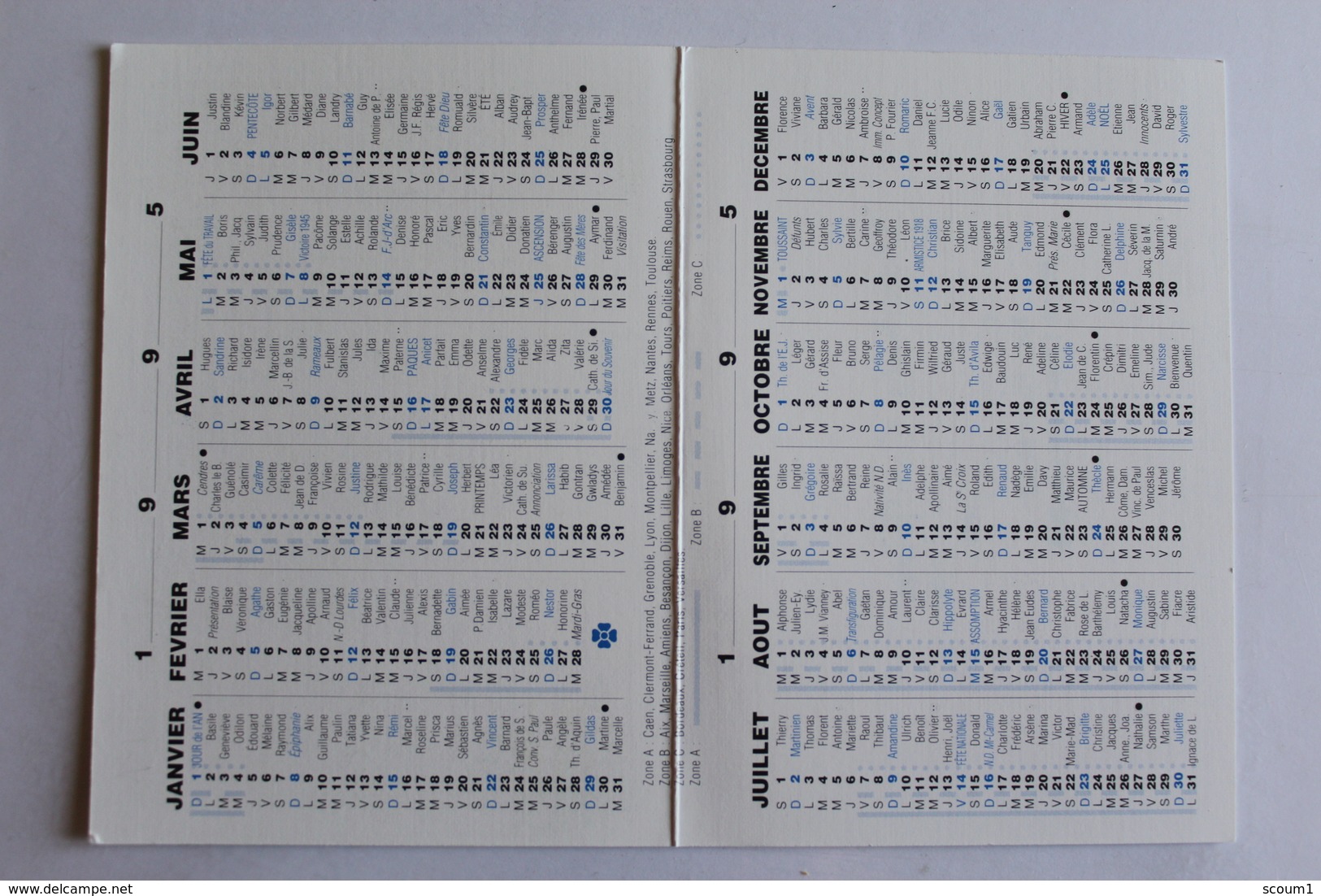 Petit Calendrier 1995  Paysage D Automne - Petit Format : 1991-00