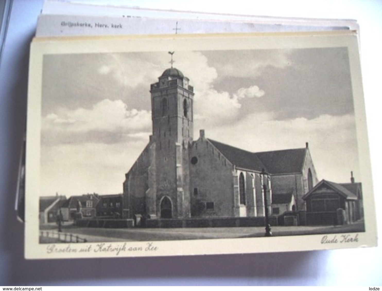 Nederland Holland Pays Bas Katwijk Aan Zee Met Oude Kerk - Katwijk (aan Zee)