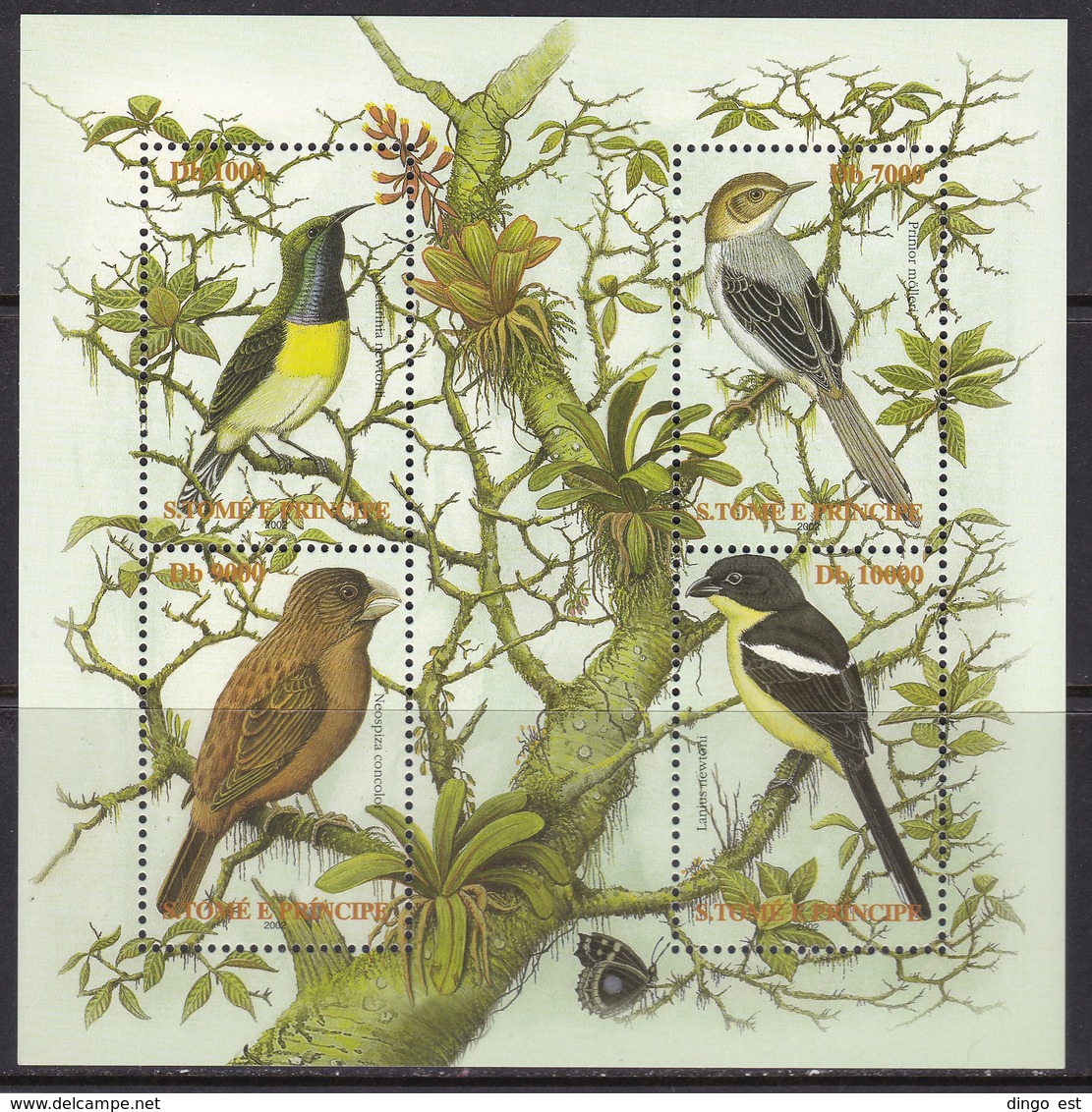 Sao Tome And Principe, Fauna, Birds MNH / 2002 - Autres & Non Classés