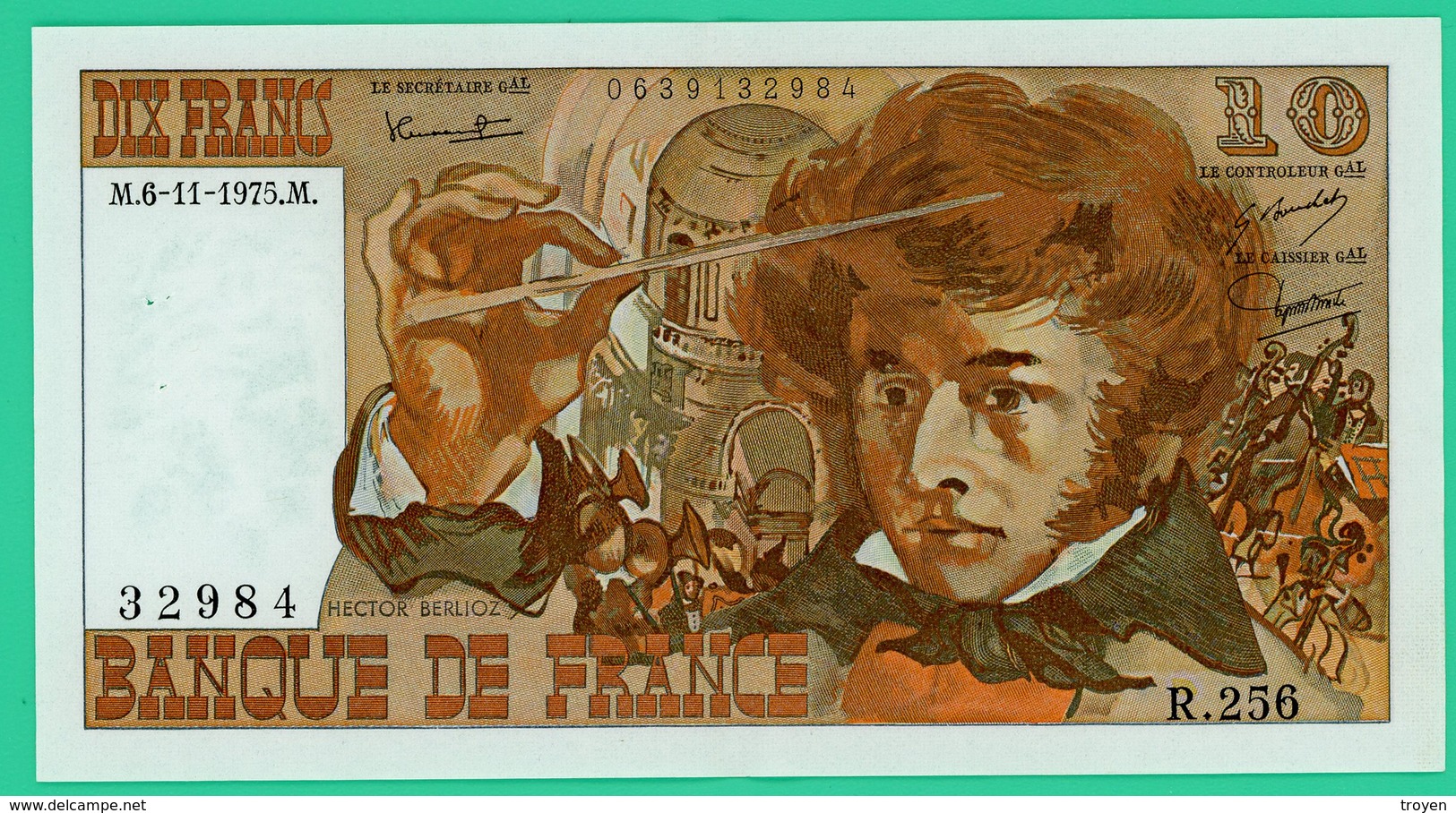 10 Francs - France - Berlioz - M.6-11-1975.M.  N° 32984/R.256. - Sup - - 10 F 1972-1978 ''Berlioz''
