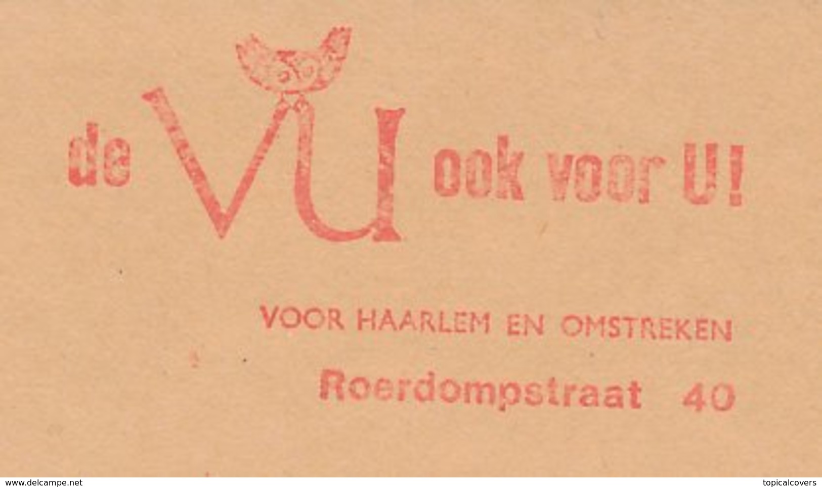 Meter Cut Netherlands 1975 Bird - Owl - Other & Unclassified