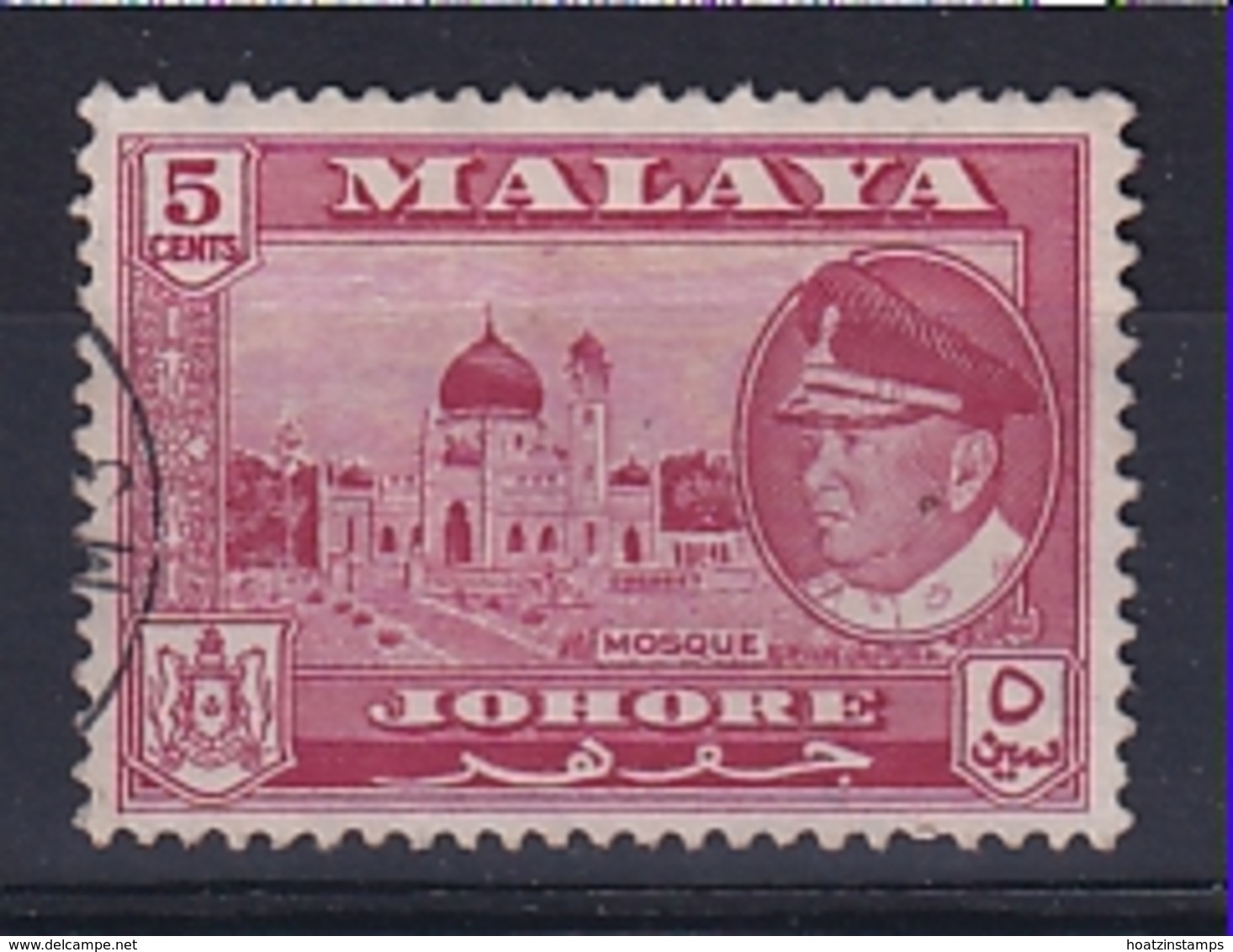 Malaya - Johore: 1960   Sultan - Pictorial    SG158    5c    Used - Johore