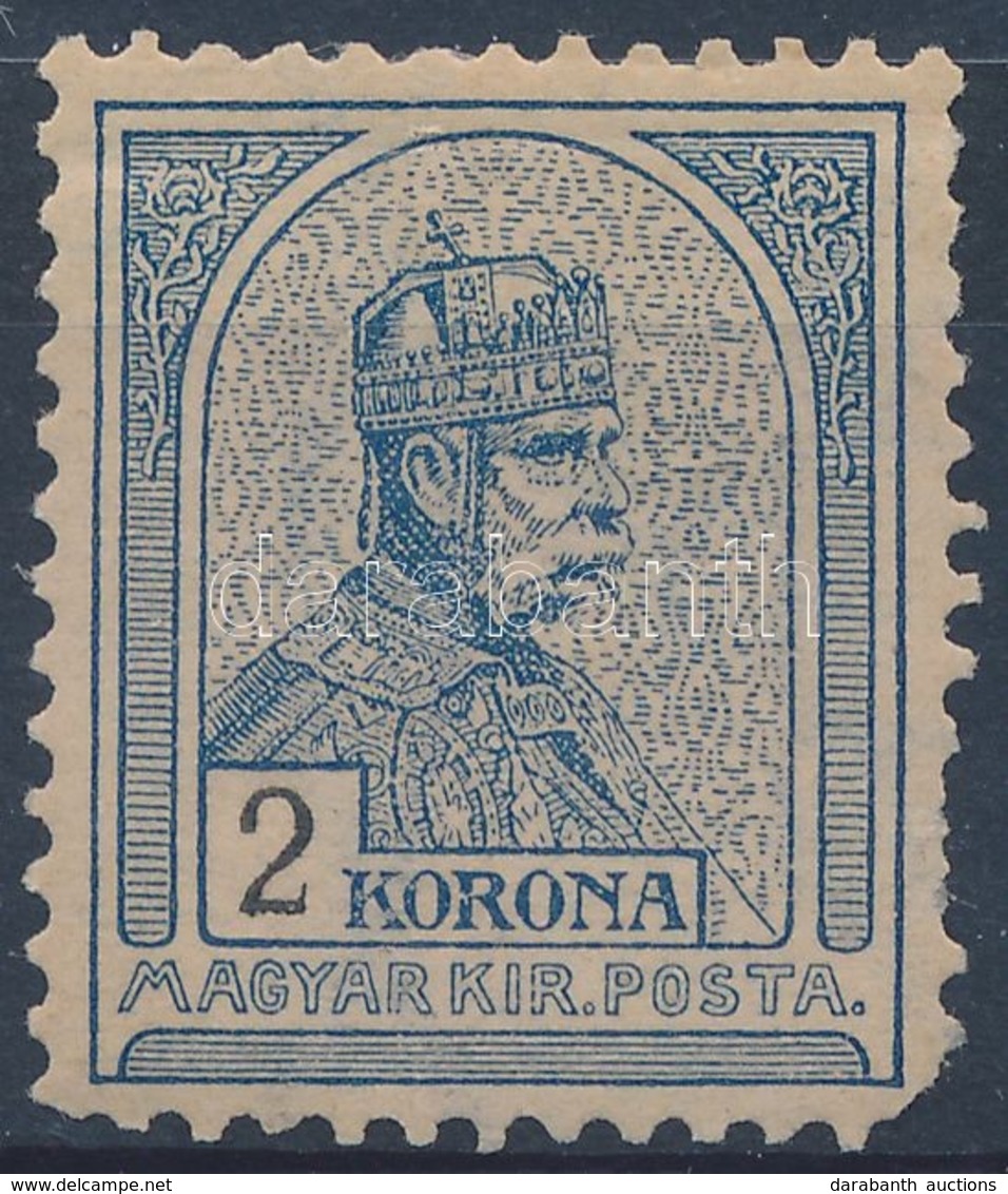 * 1900 Turul 2K Szürkéskék (120.000) (sarokfog Hiány / Missing Corner Perf.) - Autres & Non Classés