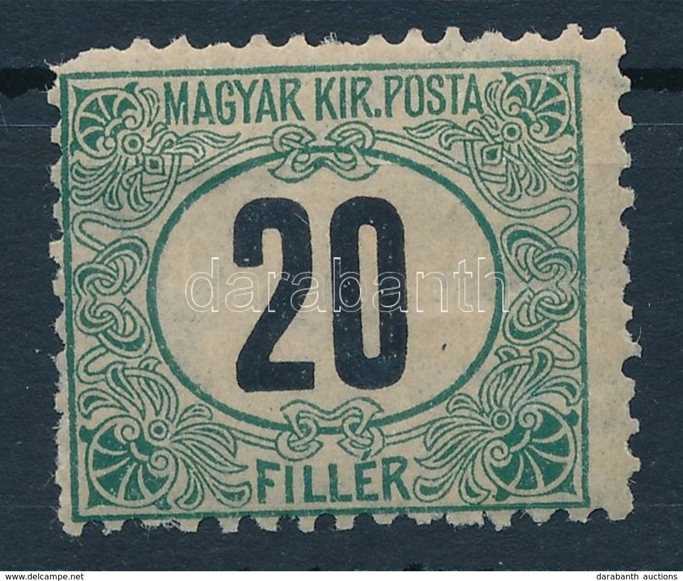 * 1903 Zöldportó B 11 1/2 Fogazás 20f (80.000) (foghibák / Perf. Faults) - Sonstige & Ohne Zuordnung