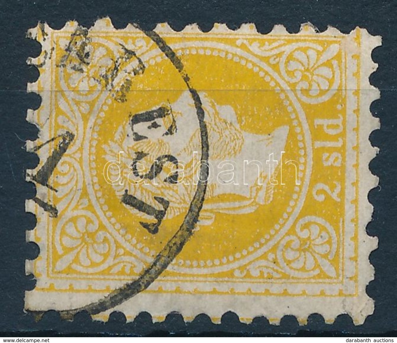 O Magyar Posta Romániában 1867 2sld "(BU)CAREST" (55.000) (kis Szakadás / Small Tear) - Otros & Sin Clasificación