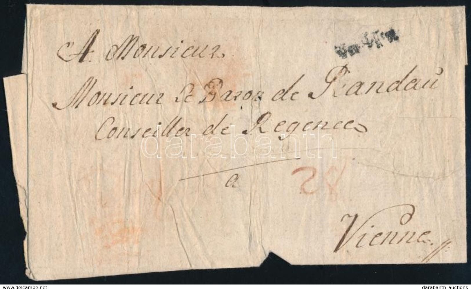 ~1782 Portós Levél / Unpaid Cover "von Essegg" (Gudlin 500 Pont) - Autres & Non Classés