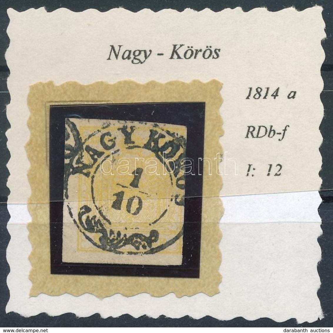 O 1850 1kr MP "NAGY KŐRÖS" - Autres & Non Classés