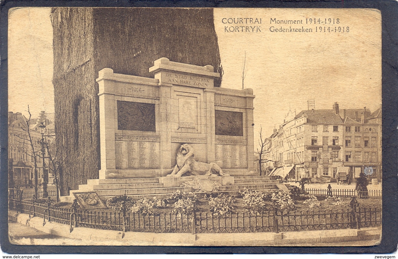 KORTRYK - Gdenkteeken 1914-1918 - COURTRAI - Monument 1914-1918 - Kortrijk