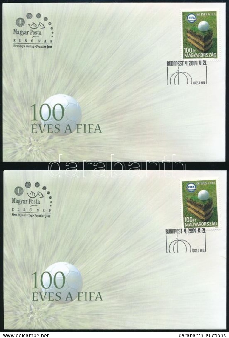 2004 100 éves A FIFA 25 Db FDC, Közte 3 Db A 2 Ismert Lemezhibával (21.600) - Autres & Non Classés