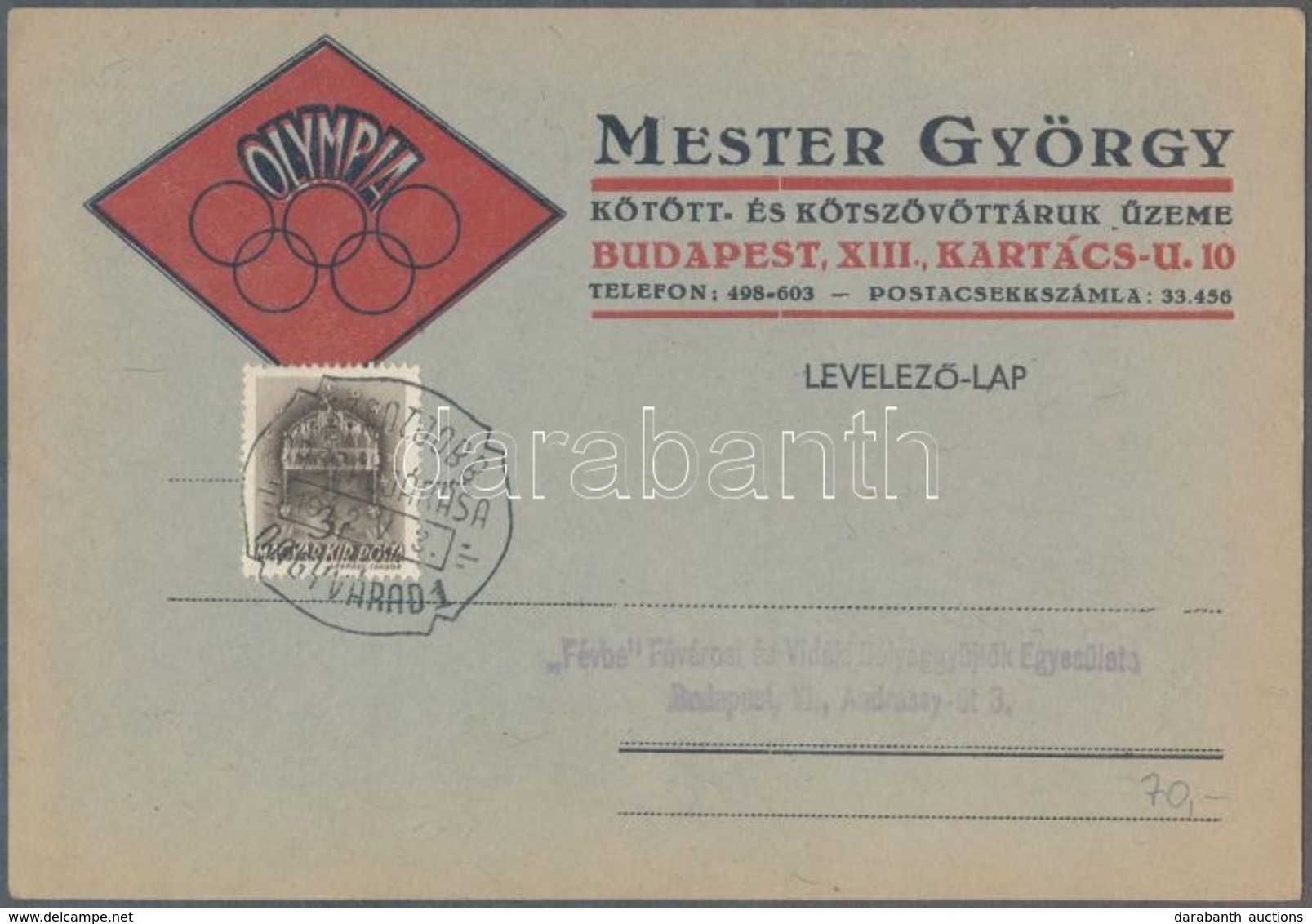 40 Férőhelyes Levélberakó, Benne 40 Db Szent Jobb Országjárás Alkalmi Bélyegzésű Küldemények Nagyrészt 1938-ból, Néhány  - Autres & Non Classés