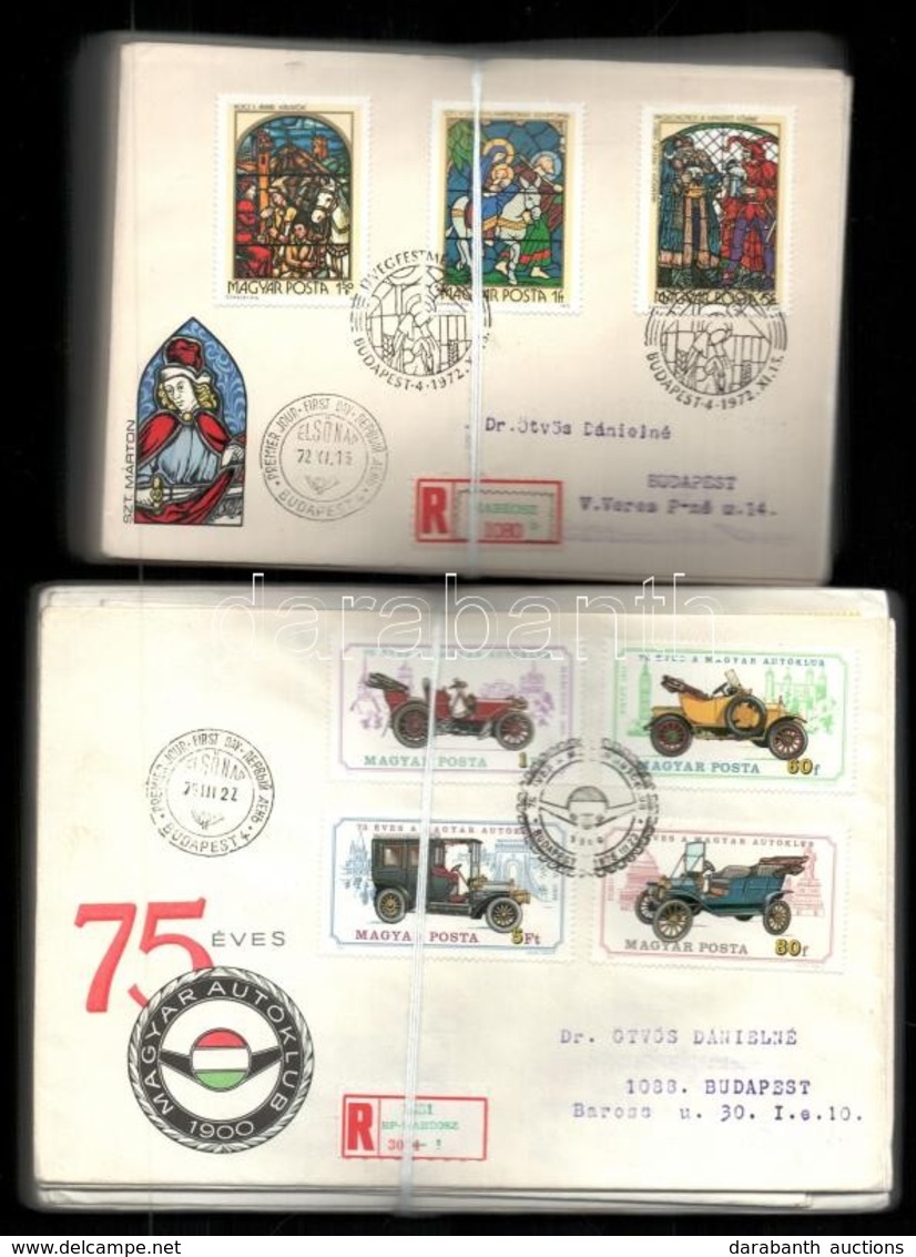 100 Db Magyar FDC Az 1970-es évek Közepéről - Sonstige & Ohne Zuordnung