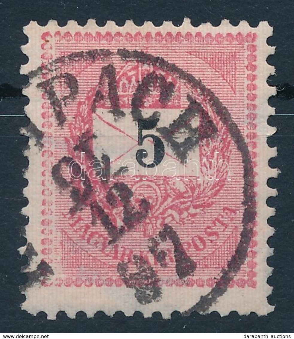 O 1889 5kr "(KROM)PACH" Fordított "16" A Bélyegzésben - Autres & Non Classés