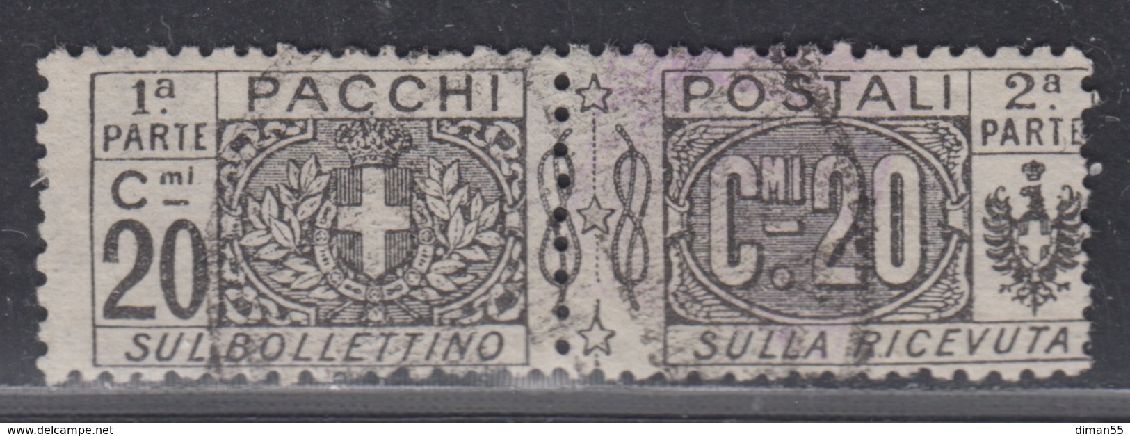 ITALIA - Pacchi Postali (Parcels) Sassone 9 - Usato Used Luxus Gestempelt - Postal Parcels