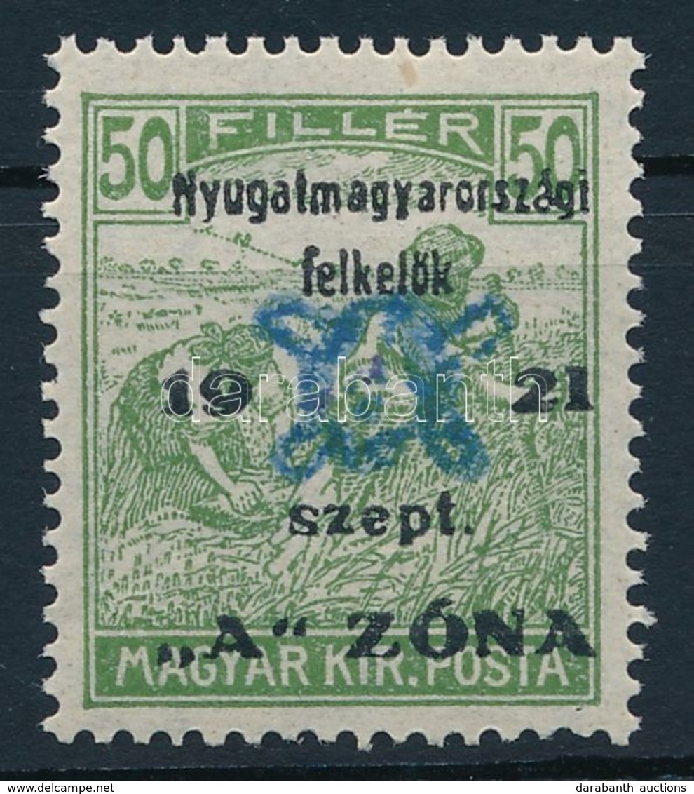 ** Nyugat-Magyarország II. 1921 Arató 50f Garancia Nélkül (18.000) - Autres & Non Classés