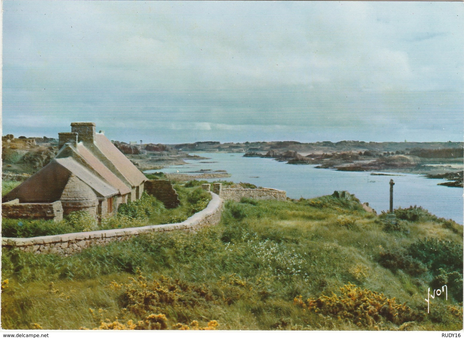 ILE DE BREHAT  -   LE CHENAL Du KERPONT à LA CROIX De MODEZ  -     Editeur : YVON De Paris  N° E.K.B.234 - Ile De Bréhat