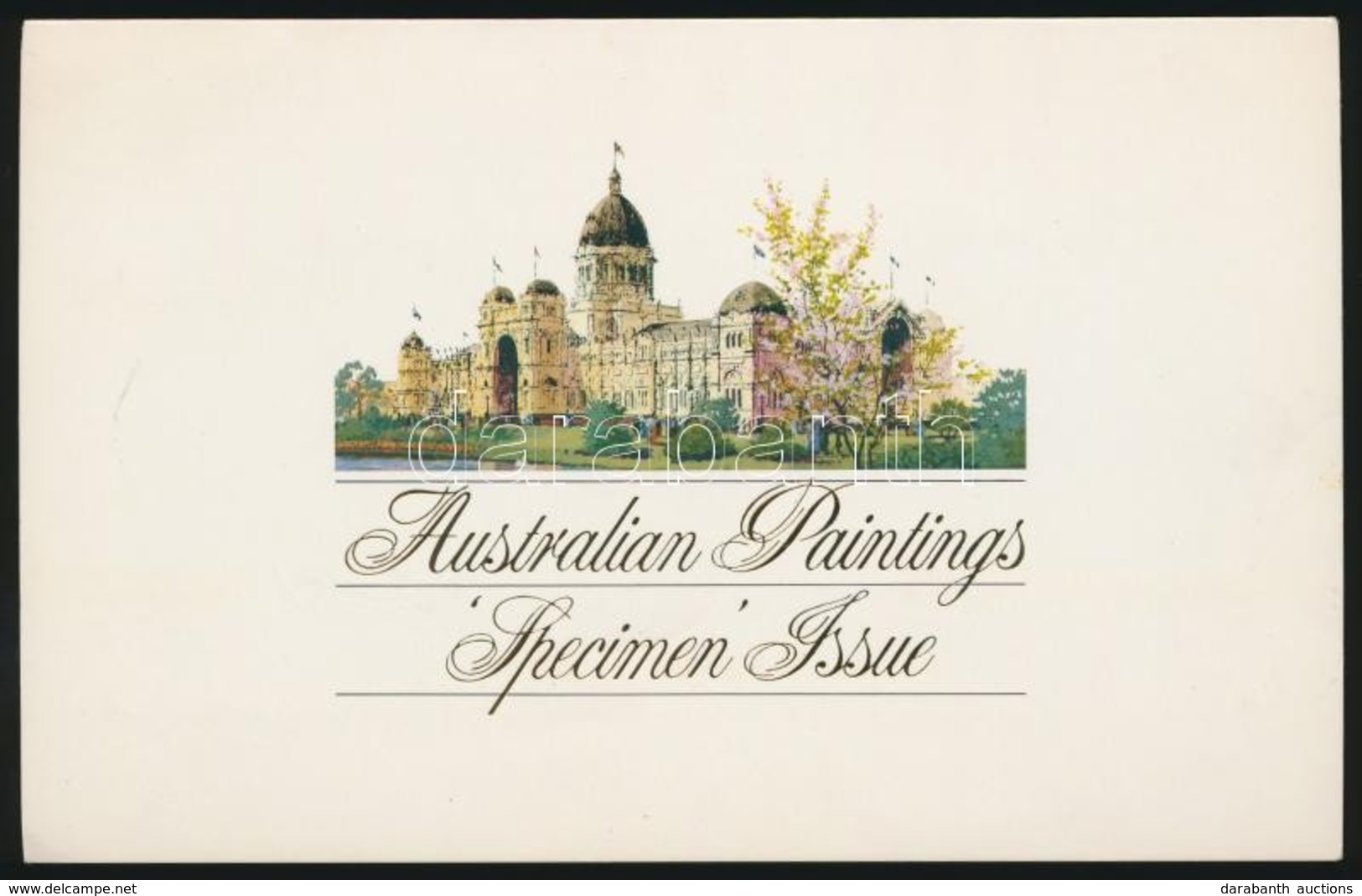 ** 1977-1981 3 Klf Festmény MINTA Bélyeg Az 1984-es Ausztráliai Festmény Bélyeg Bélyegkiállítás Kiadványában Mi 640, 672 - Autres & Non Classés