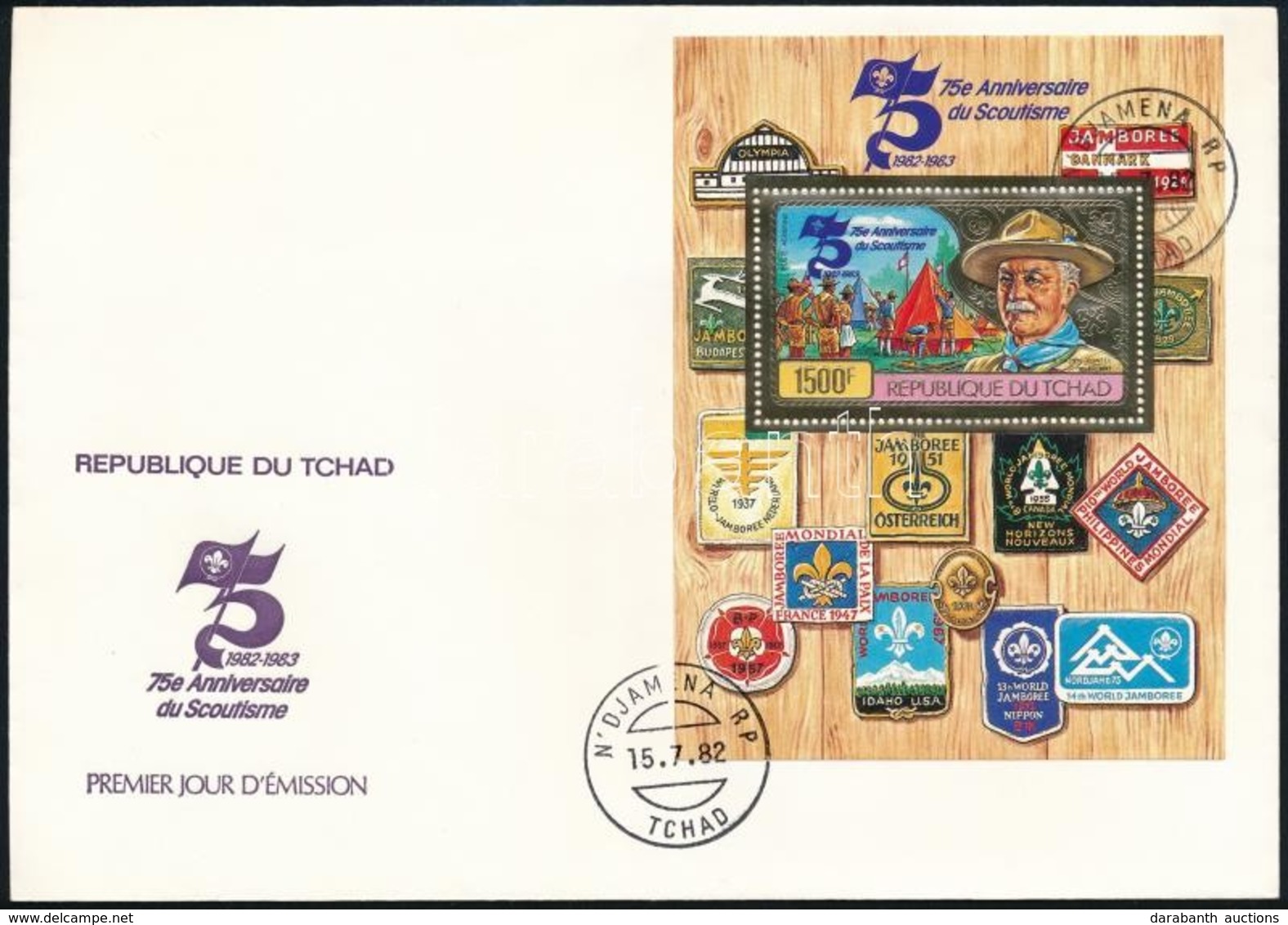 1982 Cserkész Blokk Mi 106A FDC - Sonstige & Ohne Zuordnung