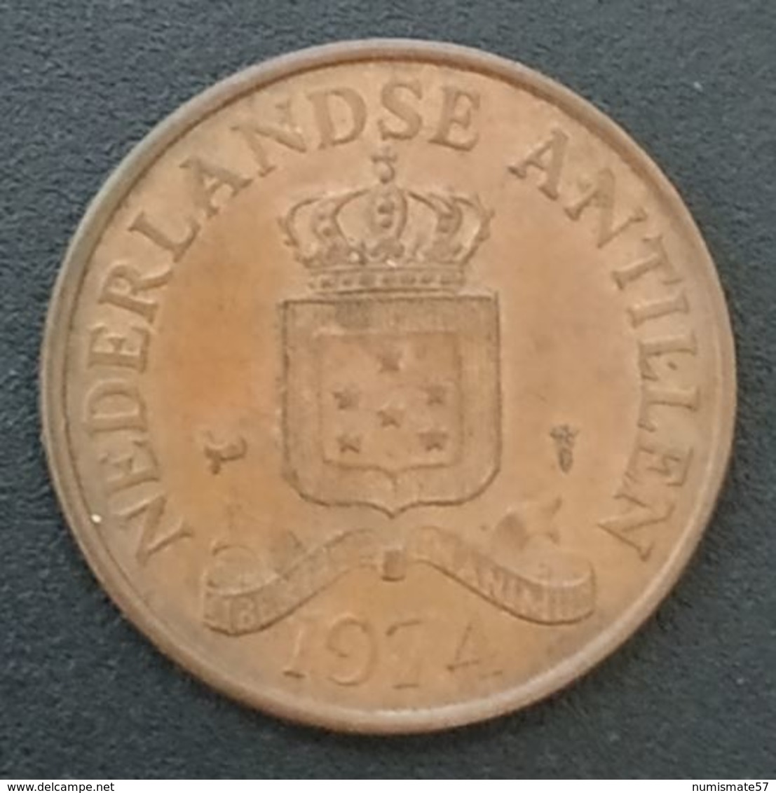 ANTILLES NEERLANDAISES - 2 1/2 - 2 ½ - CENT 1974 - Juliana - KM 9 - NEDERLANDSE ANTILLEN - Netherlands Antilles