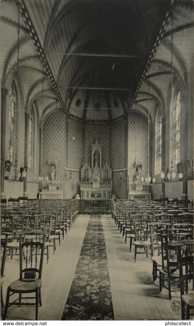 Mouscron // Pensionnat - Chapelle Interieur 1910 - Moeskroen